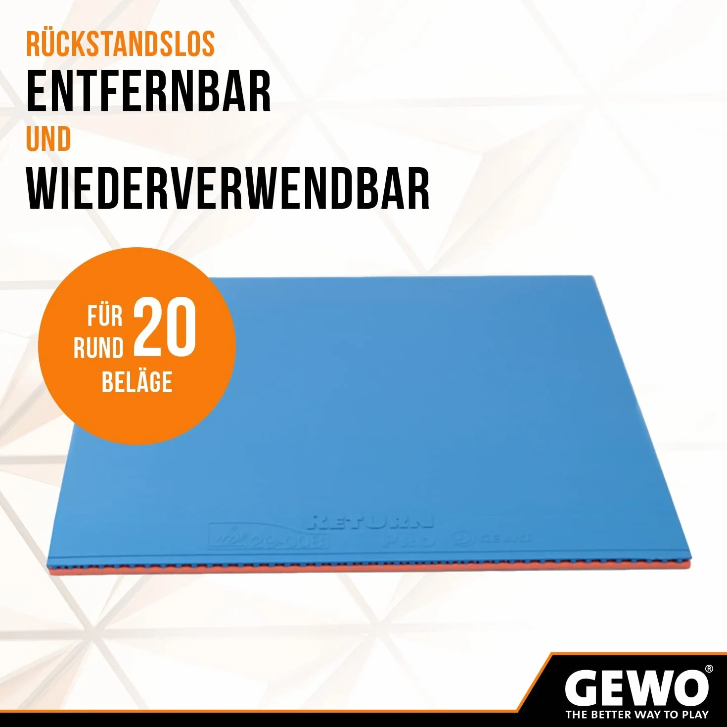 GEWO HydroTec klej do tenisa stołowego na bazie wody ITTF bez rozpuszczalników