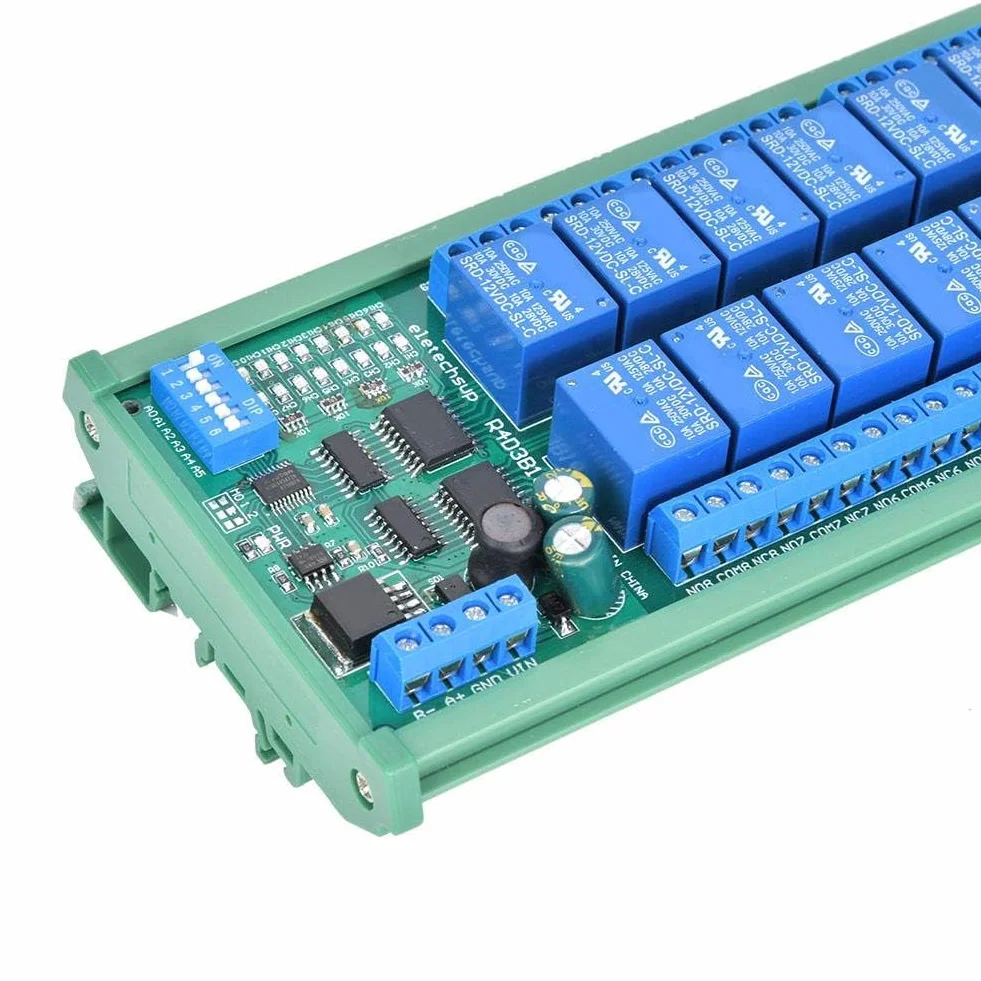 Zasilacz 16-kanałowy Modbus R4D3B16-R do szyny DIN