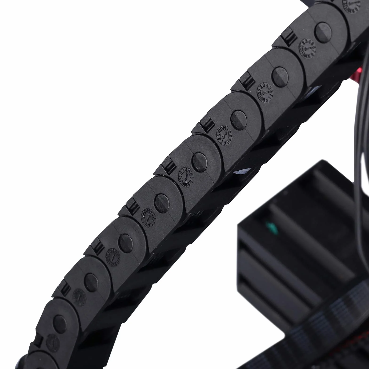 Redrex łańcuch do ciągnięcia 10 mm x 11 mm z tworzywa sztucznego do maszyn CNC