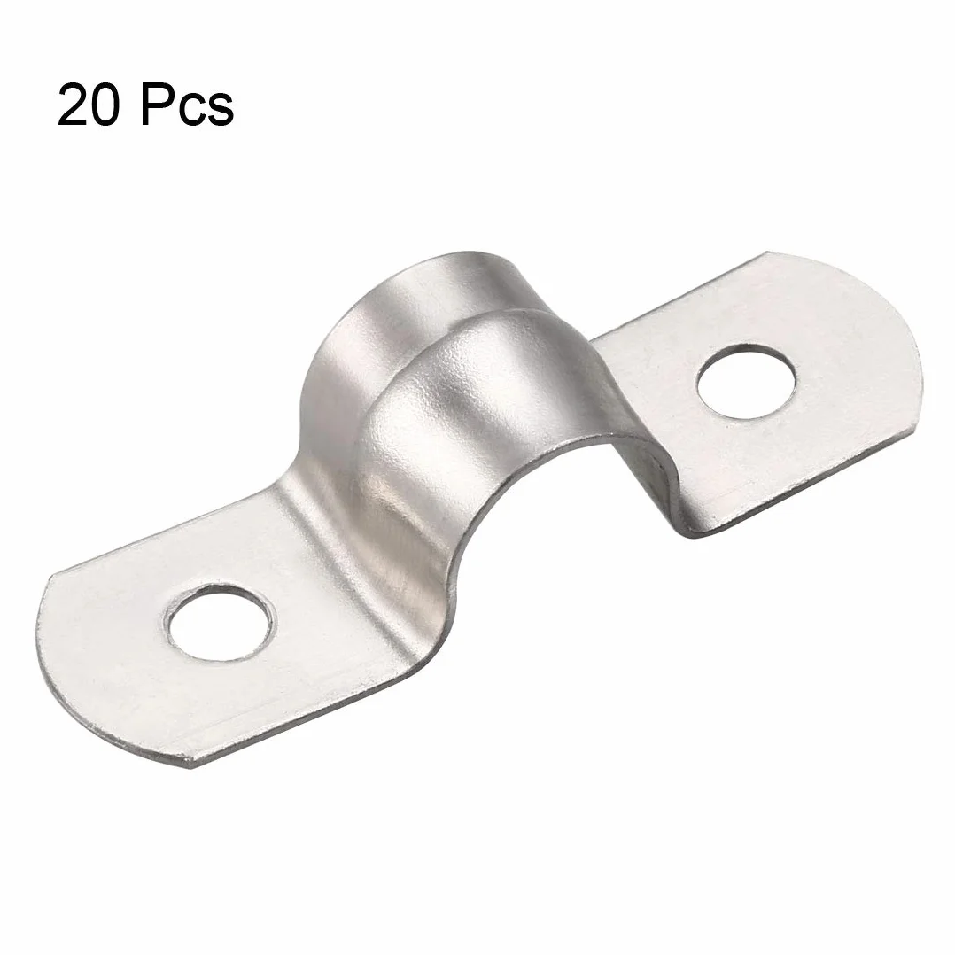 Obejmy do rur 304 stal szlachetna 20 sztuk 10 mm sztywne 2 zaciski otworowe