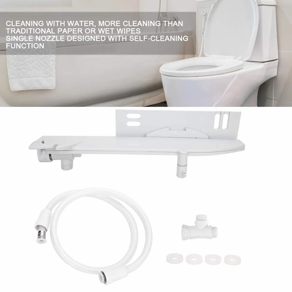 WC-Sprühreiniger ABS-Bidet-Sprayer Selbstreinigende Düse Handheld-Bidet-Toiletten-Sprayer Frischwasserspray frontale weibliche Waschung