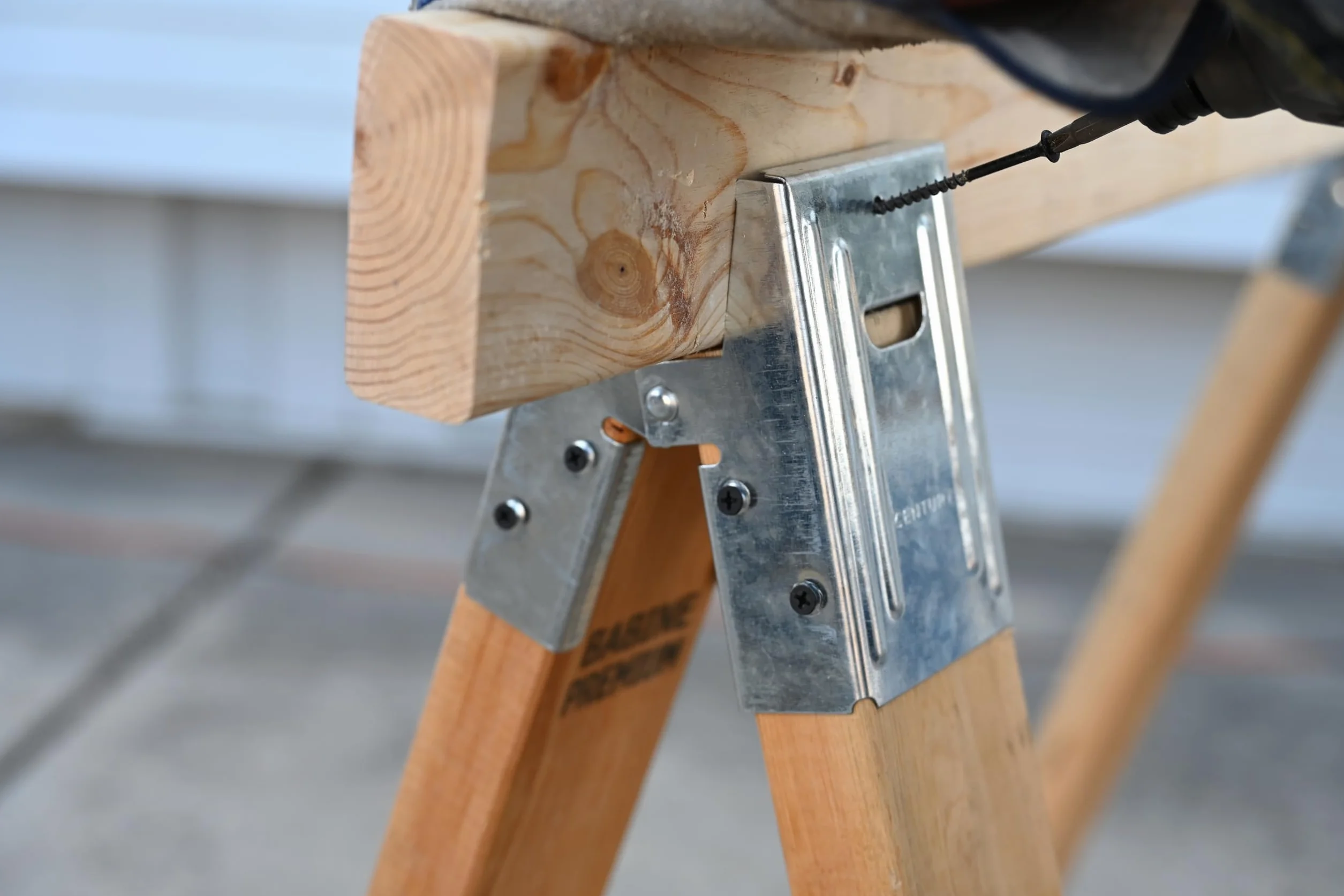 Century Drill & Tool 72994 2x4 Sawhorse Brackets, Galvanized