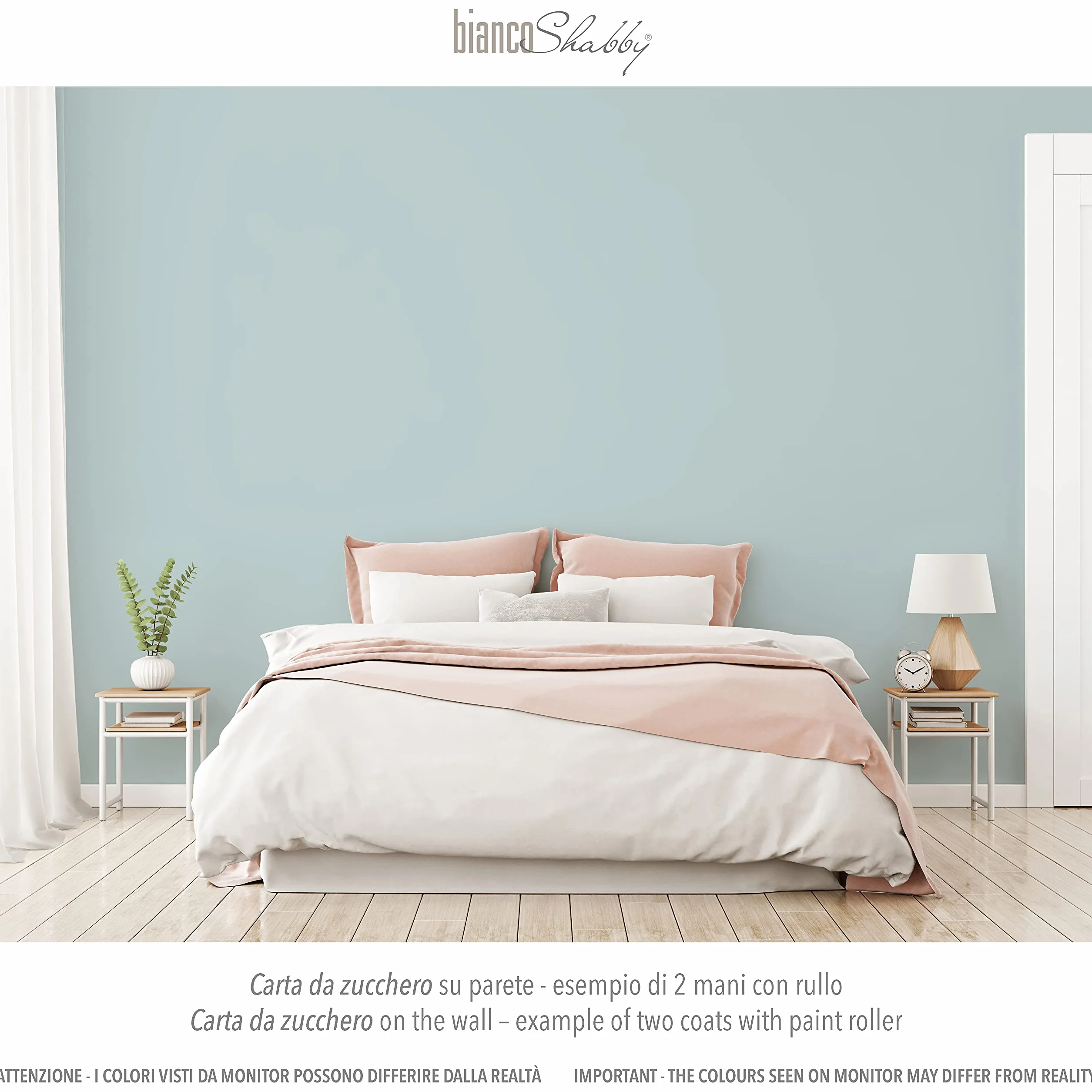 Shabby® Carta da Zucchero (Sugar Paper Blue) farba kredowa na bazie wody bardzo matowe wykończenie 500 ml