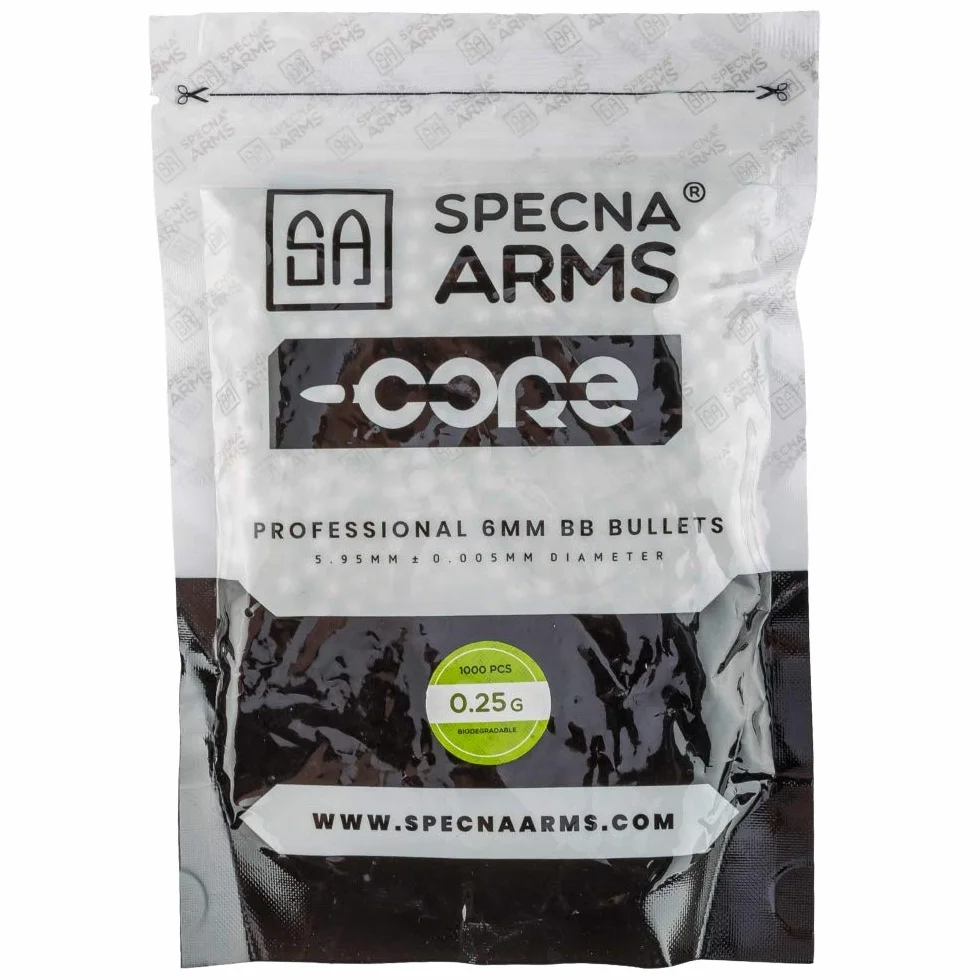 Specna Arms Core Bio Airsoft BBS 6 mm 0,25 g 1000 sztuk biały