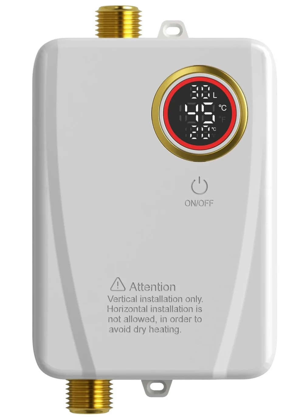 Elektroniczny podgrzewacz wody 220V 3500W bezzbiornikowy mini ze wskaźnikiem temperatury LED
