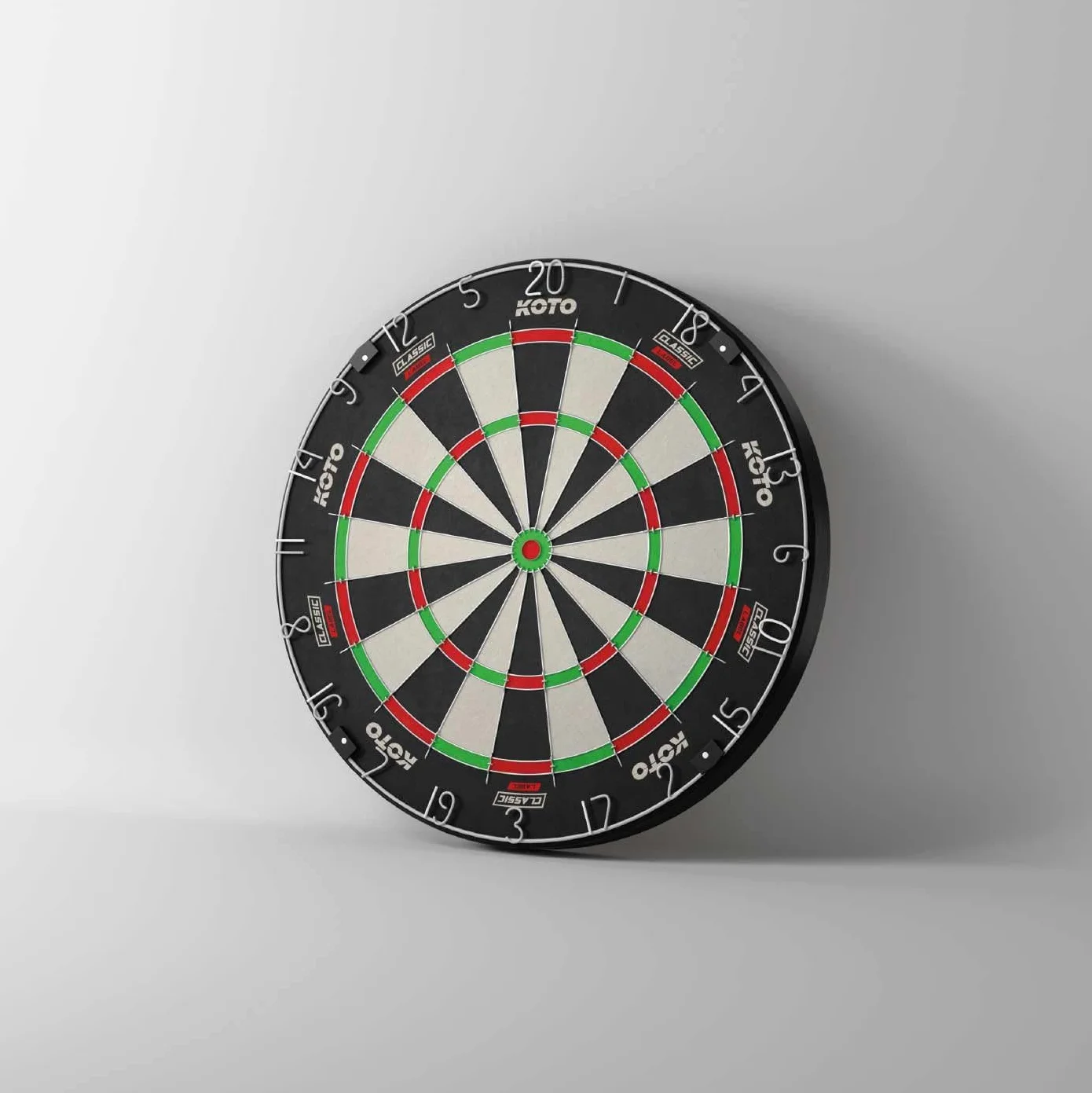 Tarcza KOTO King Classic Edition, zestaw darta bez zszywek, oficjalne wymiary turniejowe, cienkie okablowanie, pierścień z numeracją czerwonego, długa żywotność, wysokiej jakości sizal.