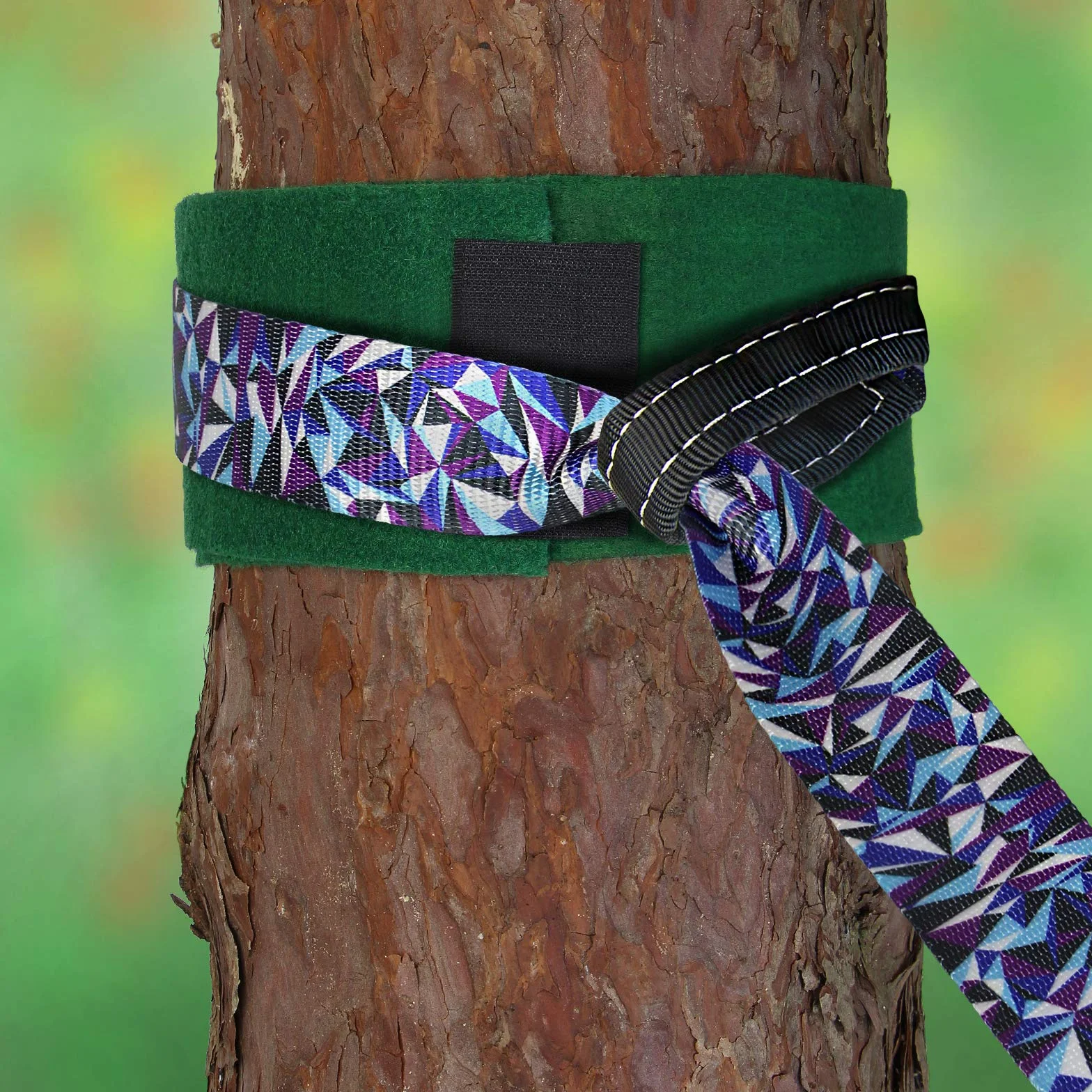ALPIDEX Slackline Set 15m + osłona drzewa i napinacza grzechotki, odpowiedni dla dzieci początkujących zaawansowanych użytkowników