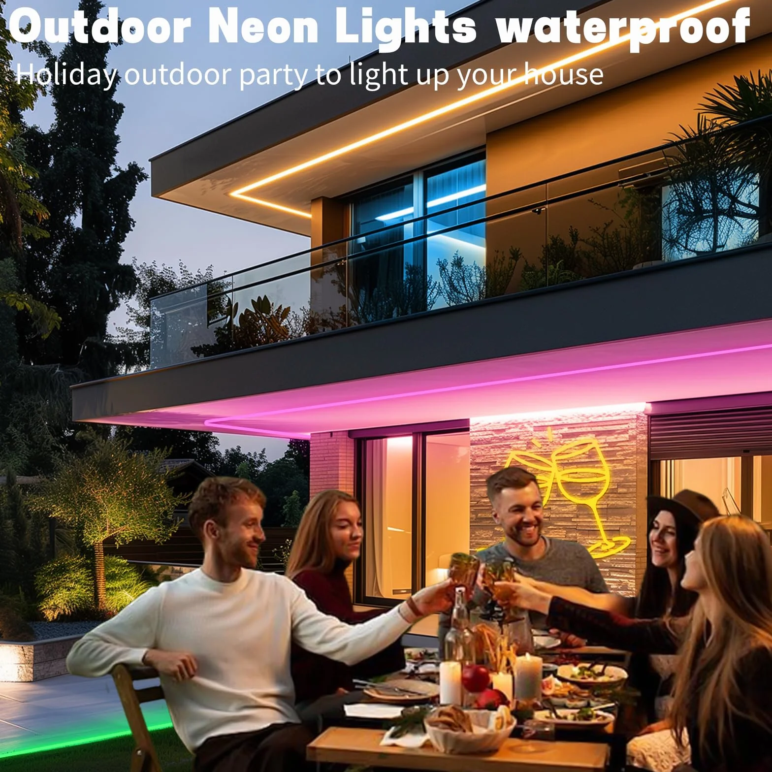 Neonowa taśma LED wodoszczelna IP67 USB 5V RGB z pilotem zdalnego sterowania