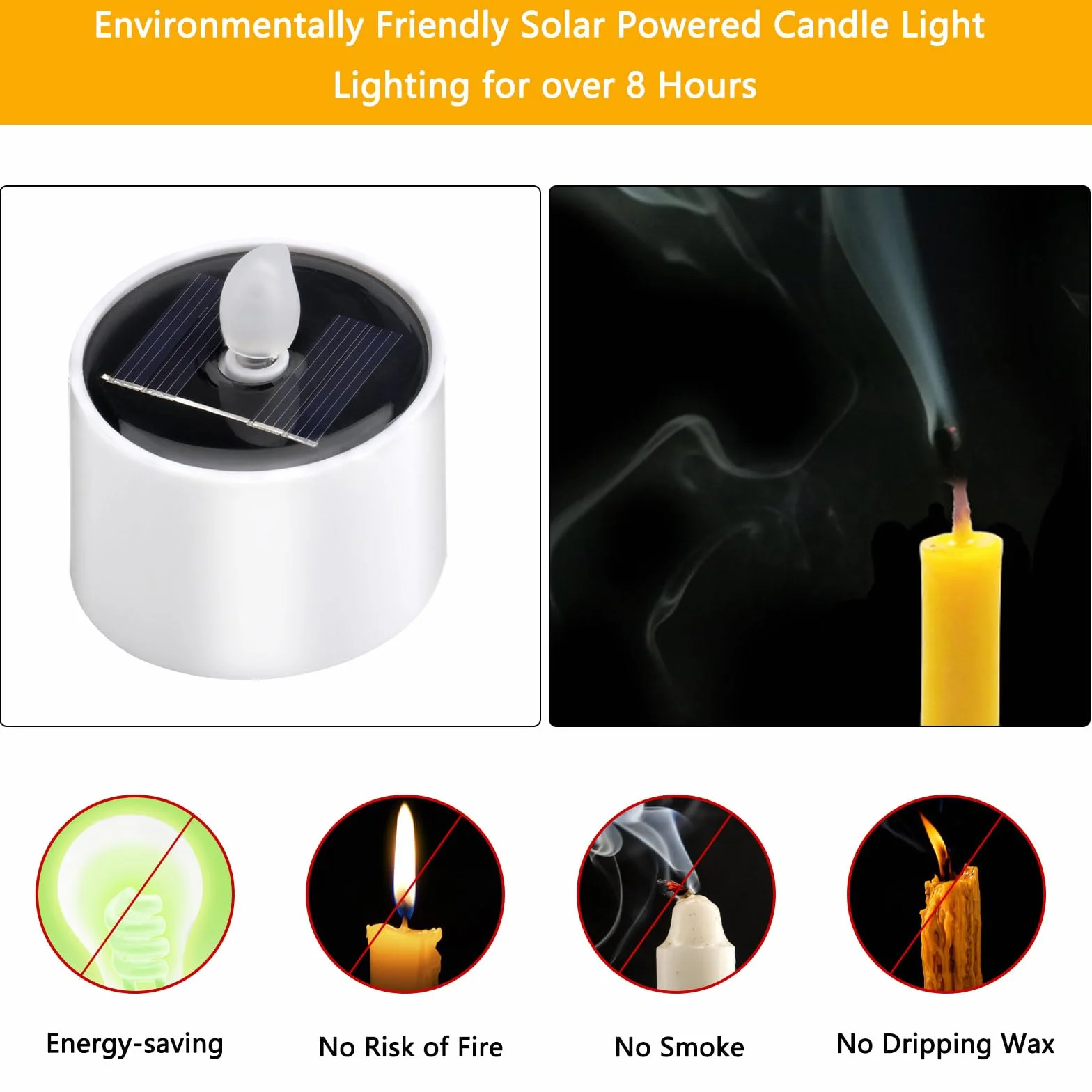 DAWRIS 6 sztuk solarnych świeczek LED tealight wodoodporne bezpłomieniowe do ogrodu balkonu