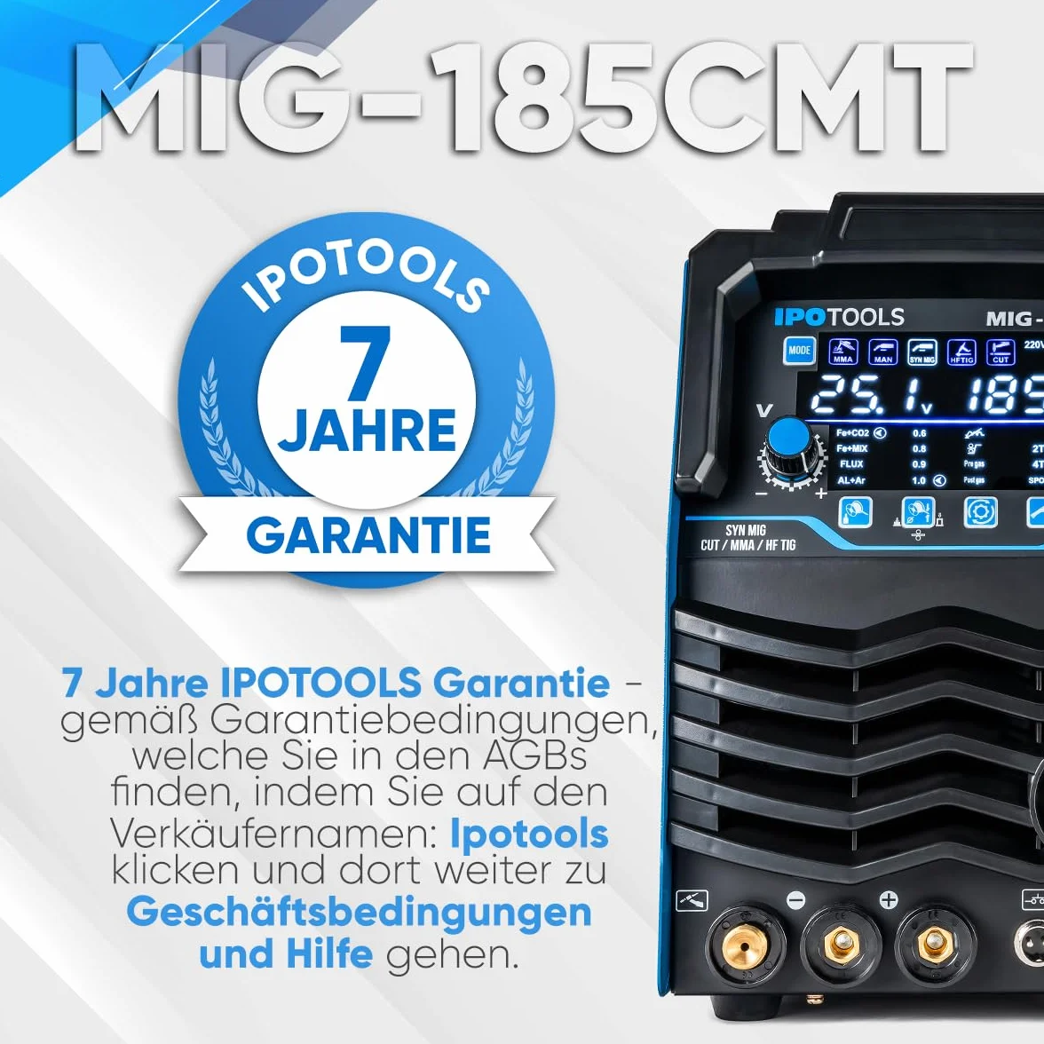 Spawarka kombinowana MIG-185CMT 7 w 1 WIG MIG MAG z przecinarką plazmową 45 A Synergic Inverter 185 A Flux MMA 230 V