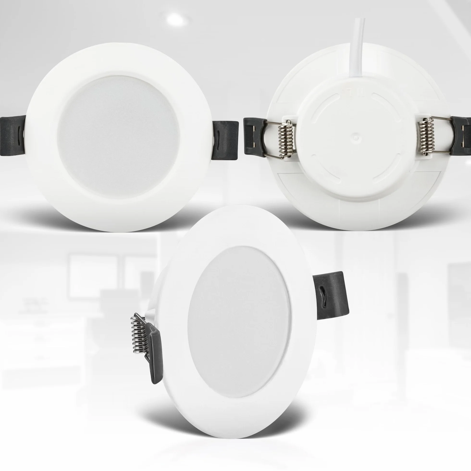 B.K.Licht Zestaw 6 reflektorów LED do zabudowy 230V IP44 85x25mm