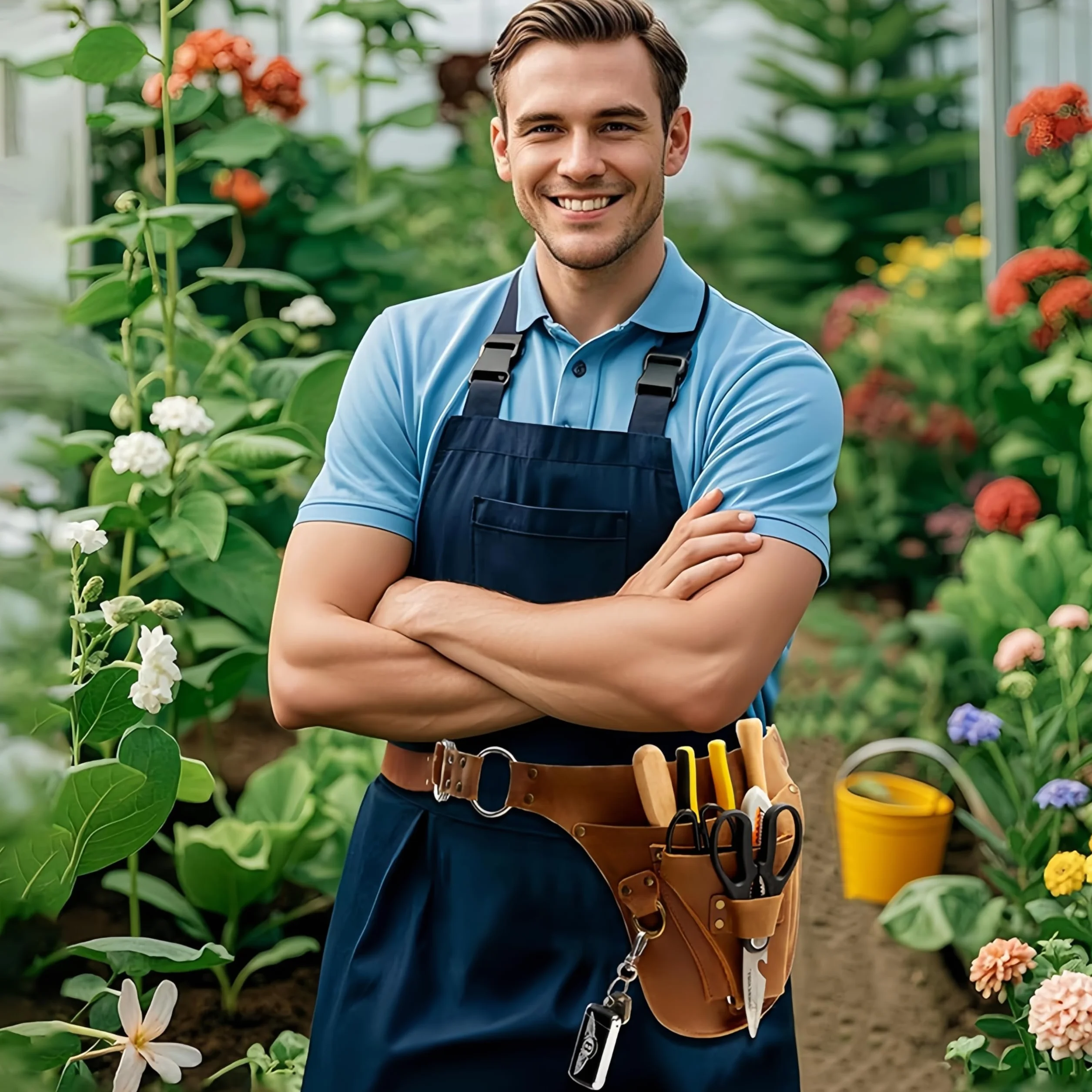 Garden Tool Belt Heavy PU Leather Portable Organizer Multifunctional