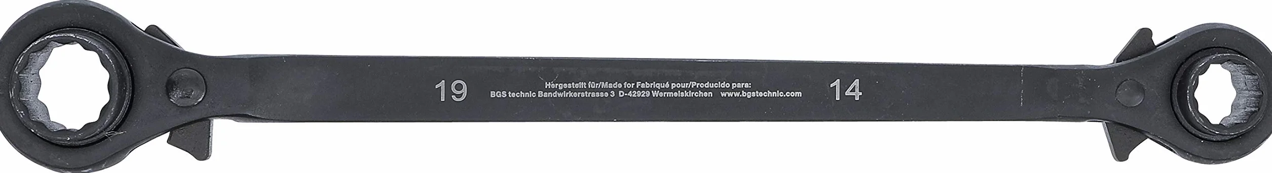 BGS Grzechotka 4 w 1 14-17-19-22 mm