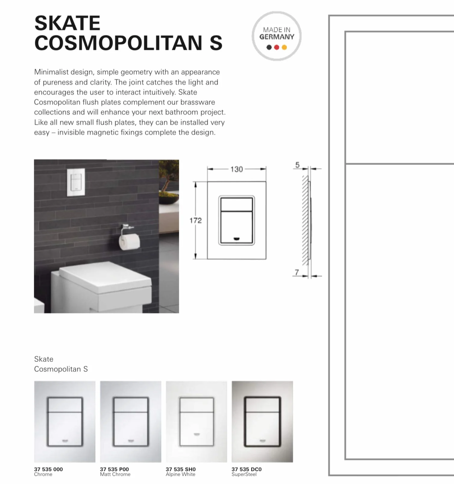 GROHE Eurosmart Jednouchwytowa bateria wannowa
