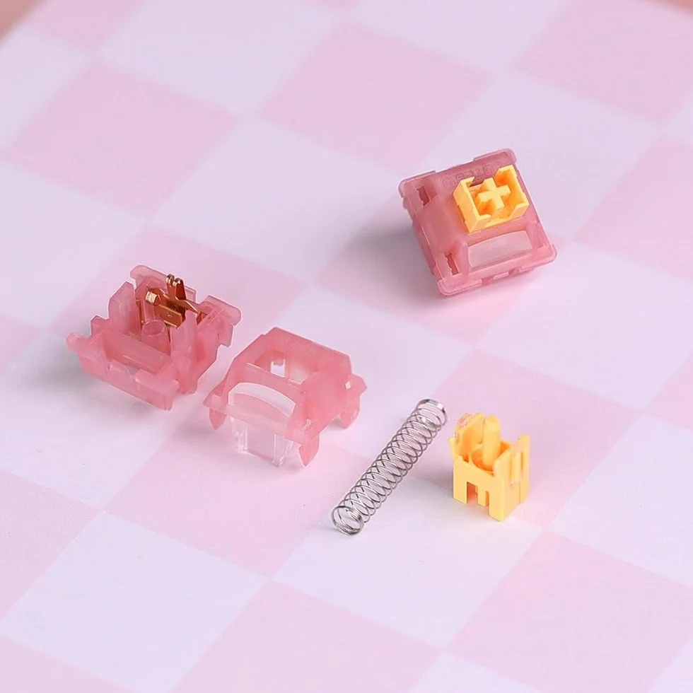 Outemu Honey Peach V3 Silent Linear Pre-Lubed Switch 90PCS for Mechanical Keyboard