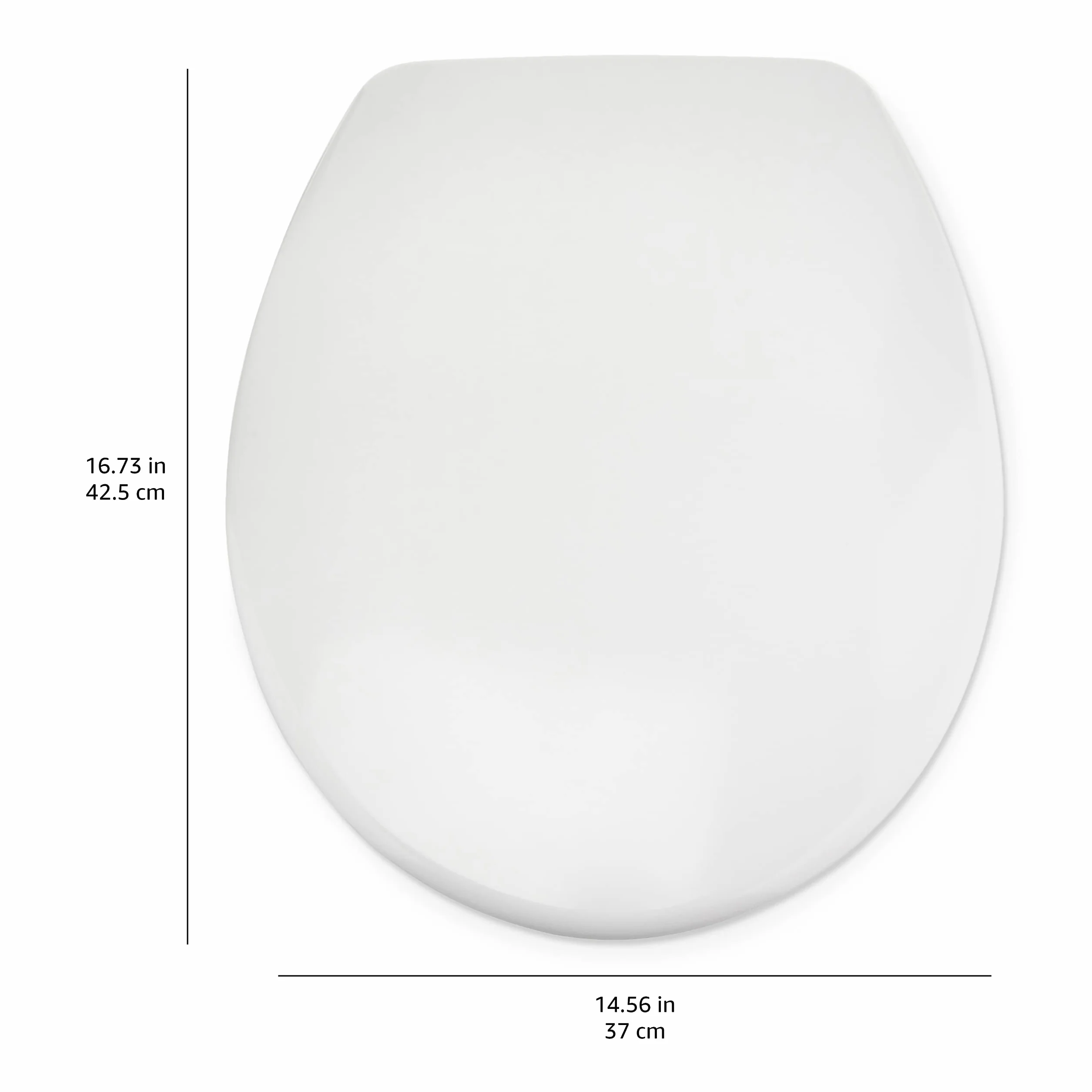 Amazon Basics deska sedesowa mocznikowa ciche domykanie U 37x42,5 cm biała