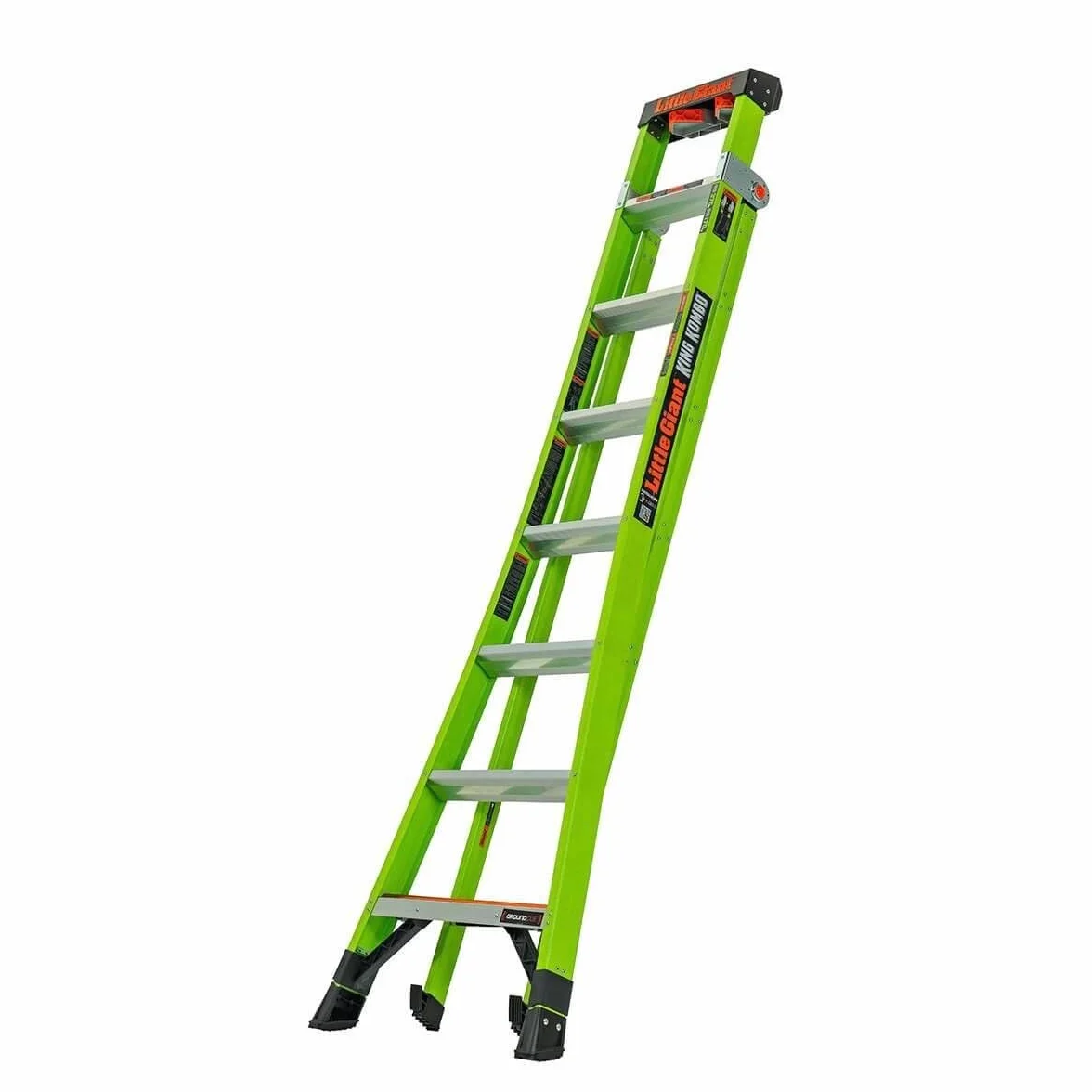 Little Giant King Kombo drabina 3 w 1, 5+4 stopnie z obrotową podkładką, zielona