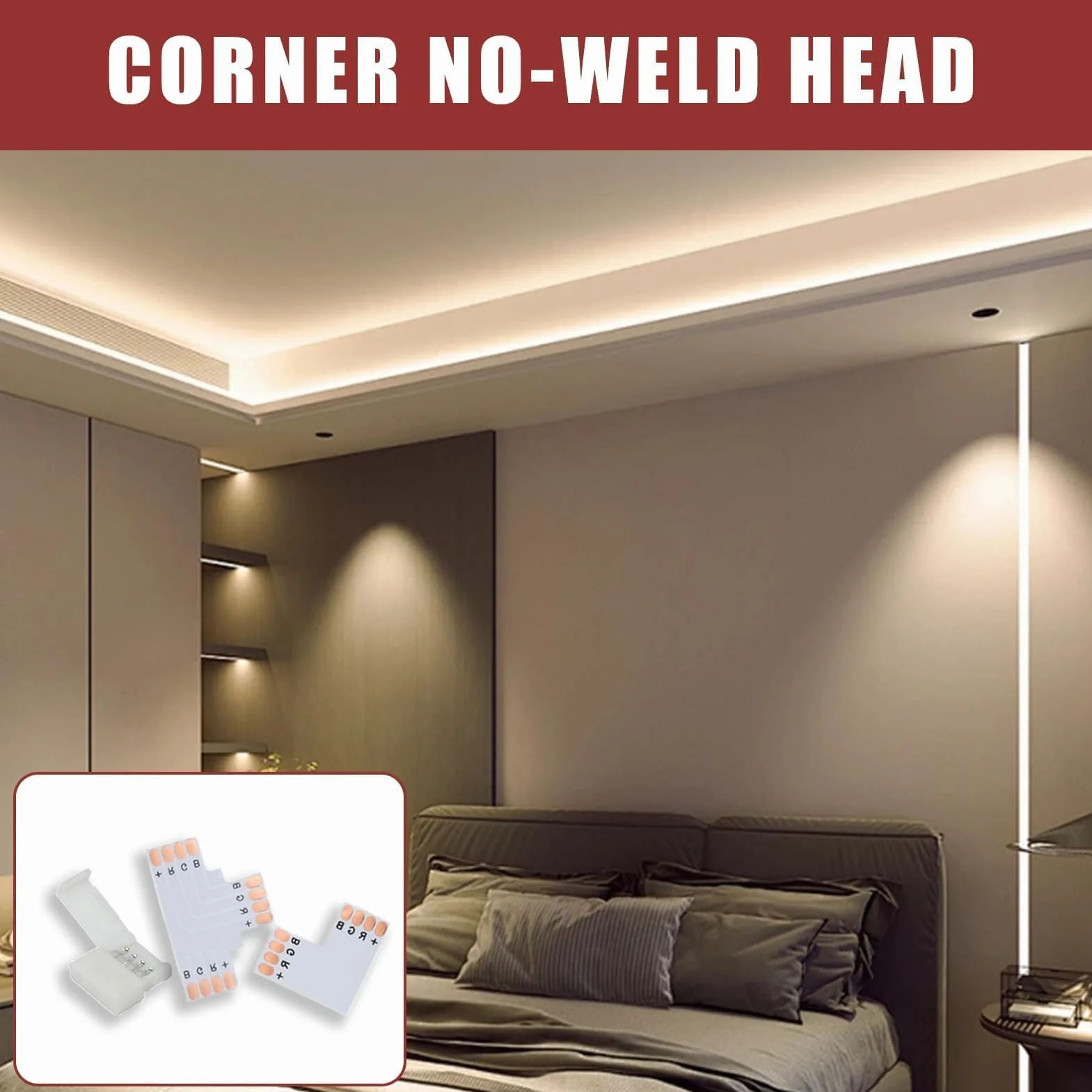 Zestaw złączek LED do taśm świetlnych 30 sztuk 10 mm