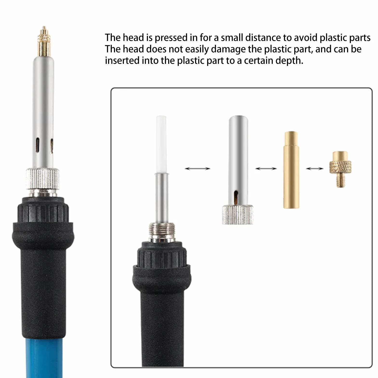 Heat Set Insert Tips, Uniwersalne Końcówki Lutownicze 936, M2 M2.5 M3 M4 M5 M6