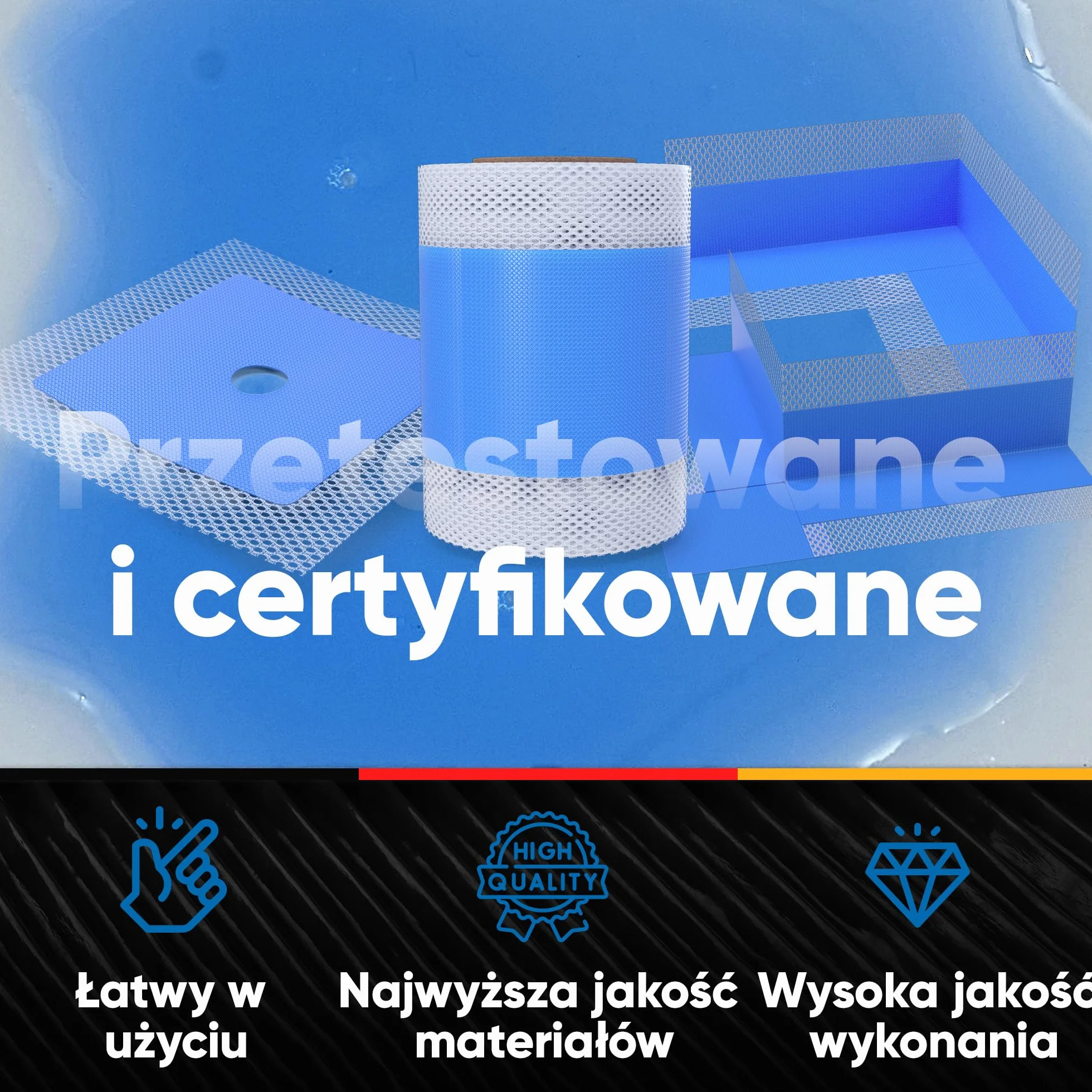 Tasma uszczelniajaca mankiet D11 uszczelnienie prysznica hydroizolacja lazienka