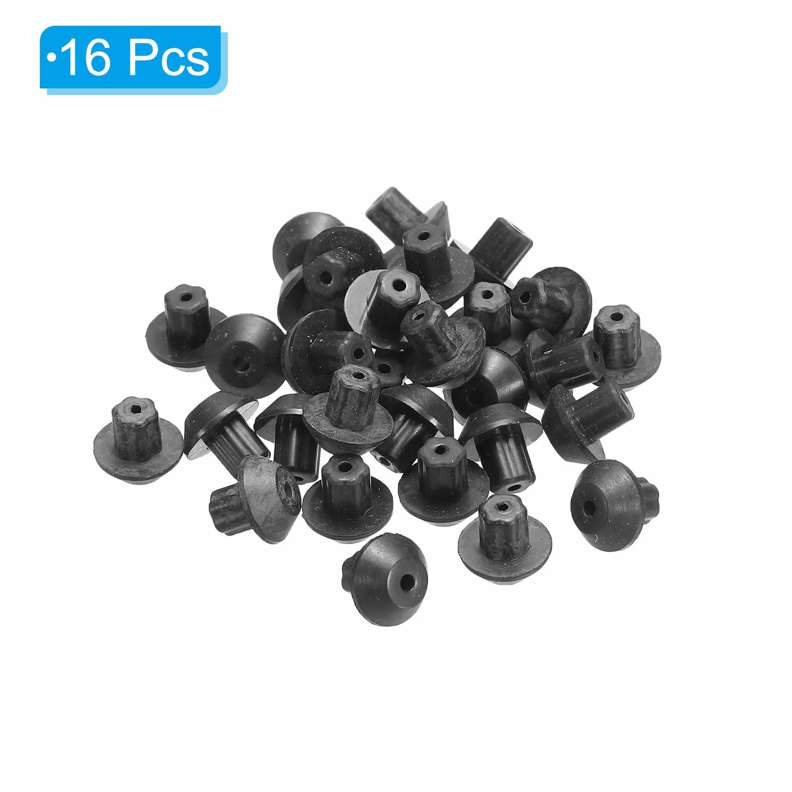PATIKIL WB2K101 zestaw gumowych nóżek rusztu palnika 8 mm x 8 mm do rusztu palnika, opakowanie 16 sztuk