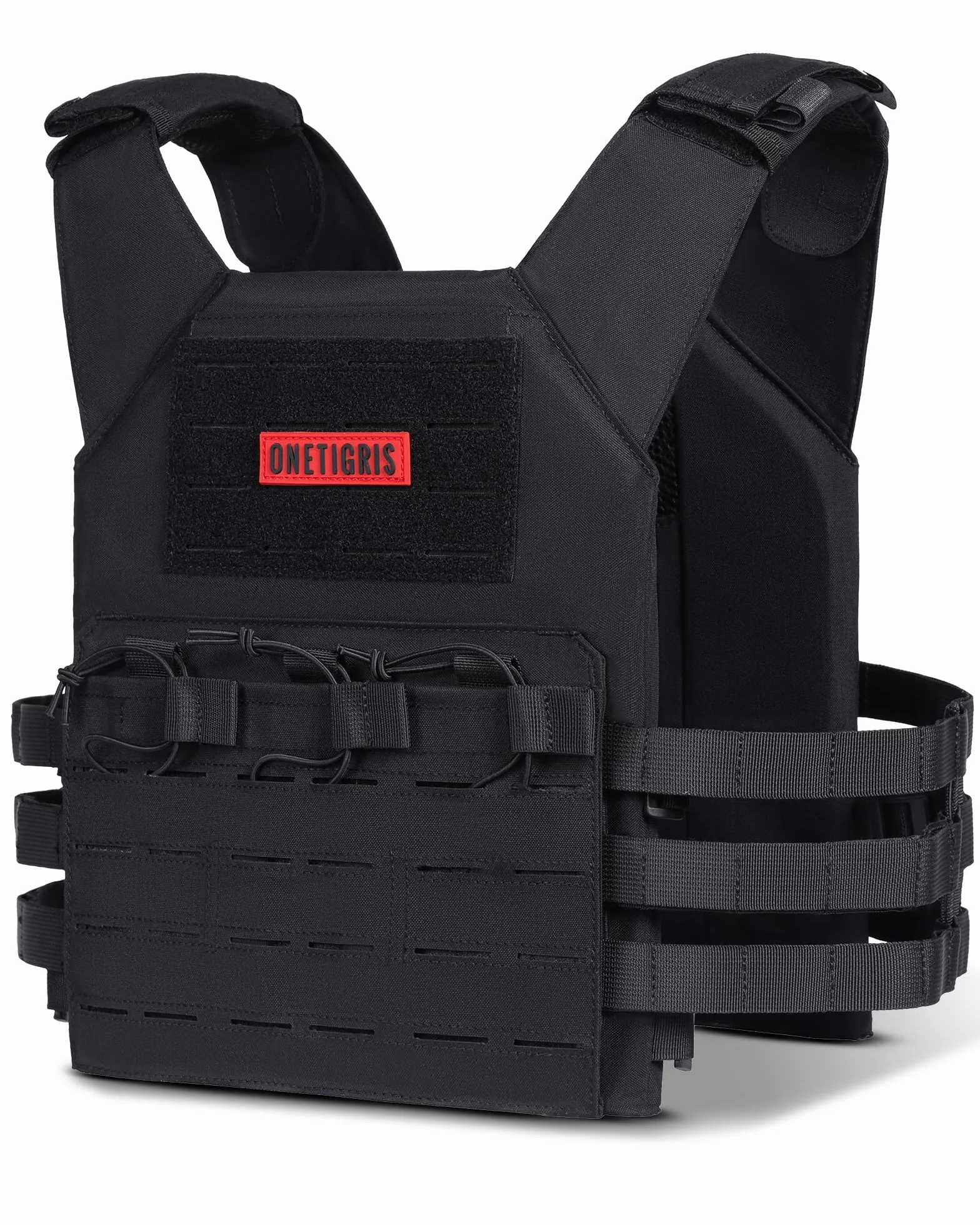 OneTigris lekka kamizelka taktyczna LCPC Laser Cut Carrier, kamizelka płytowa, opakowanie wielokrotnego użytku
