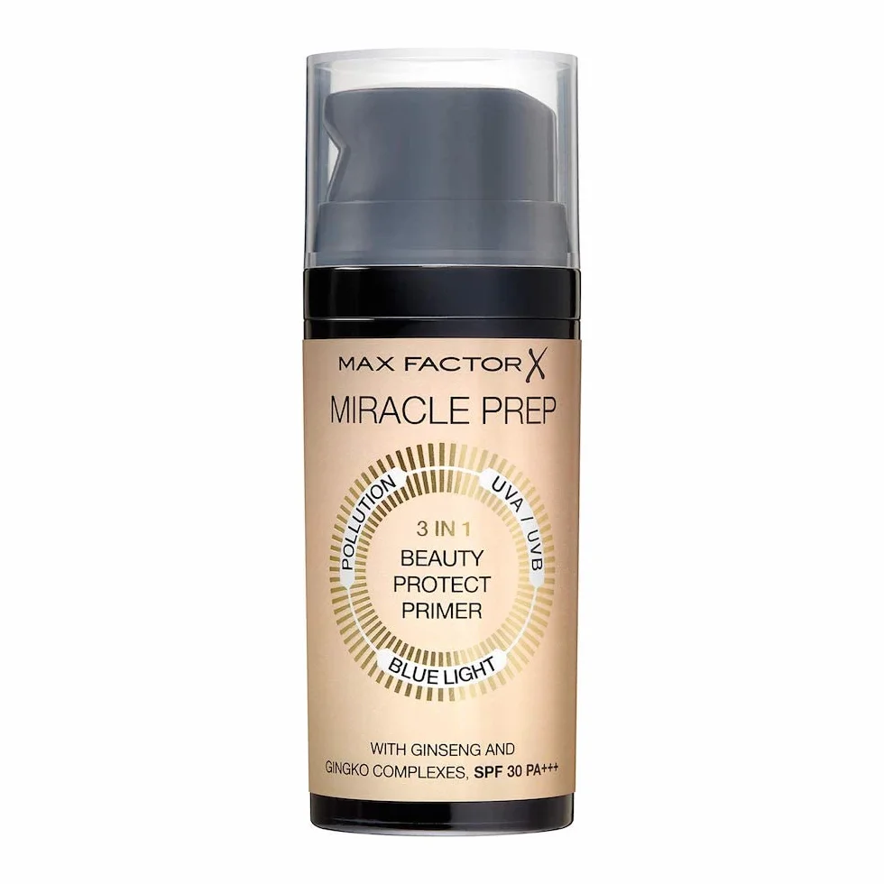 Max Factor Miracle Prep 3 w 1 Beauty Protect Primer, z SPF i chroni przed promieniowaniem UVA/UVB, 32 g
