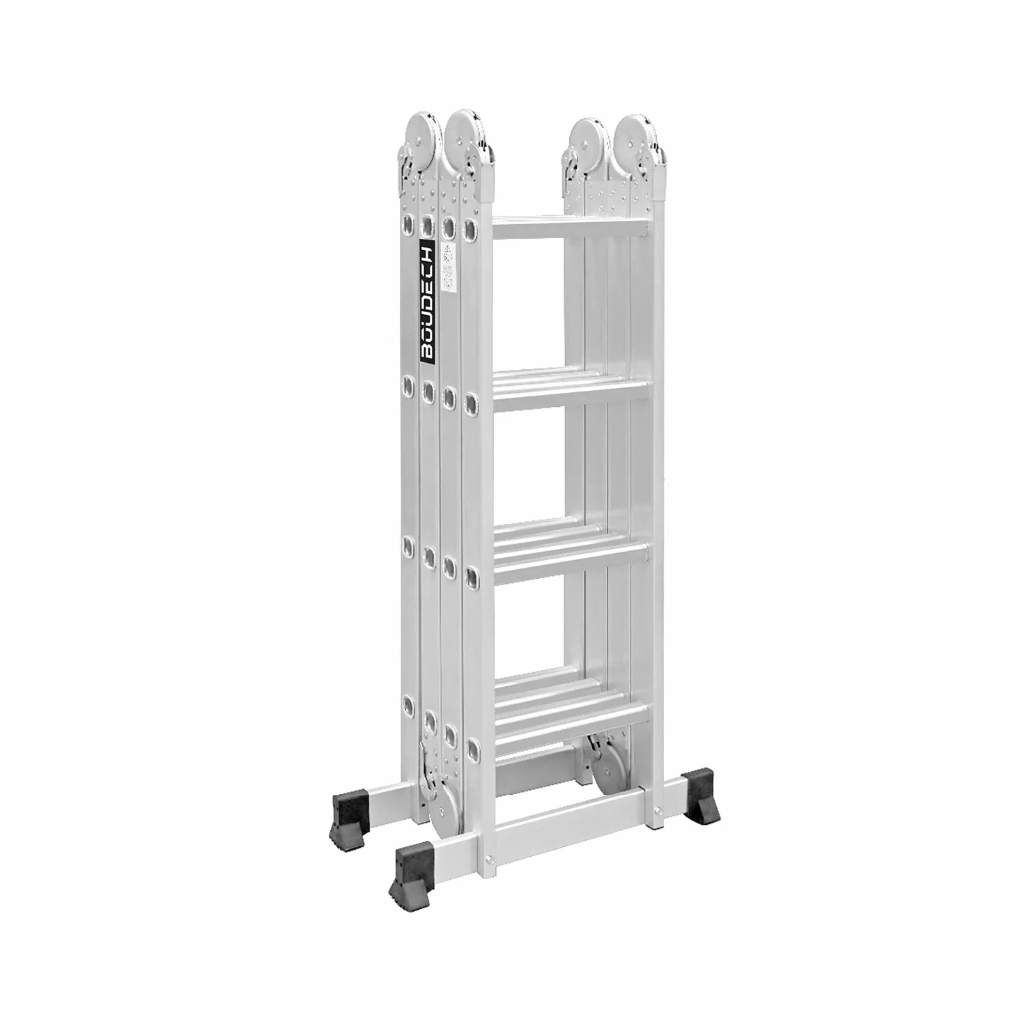 Boudech RIG-4x4 aluminiowa składana drabina z platformą rusztowania