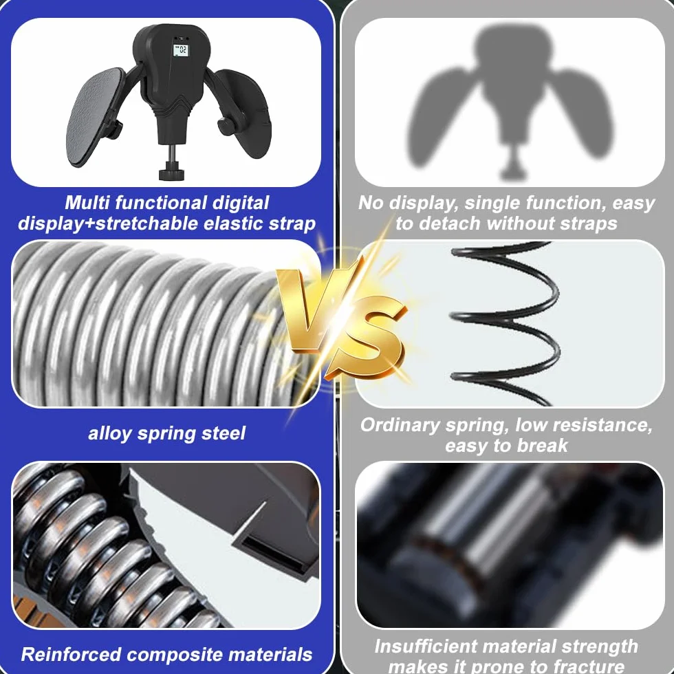 Mineup Ulepszony trener ud, 20 kg/60 kg, trener dna miednicy, dla kobiet i mężczyzn, wielofunkcyjny trener nóg, przyrząd treningowy dna miednicy dla kobiet i mężczyzn