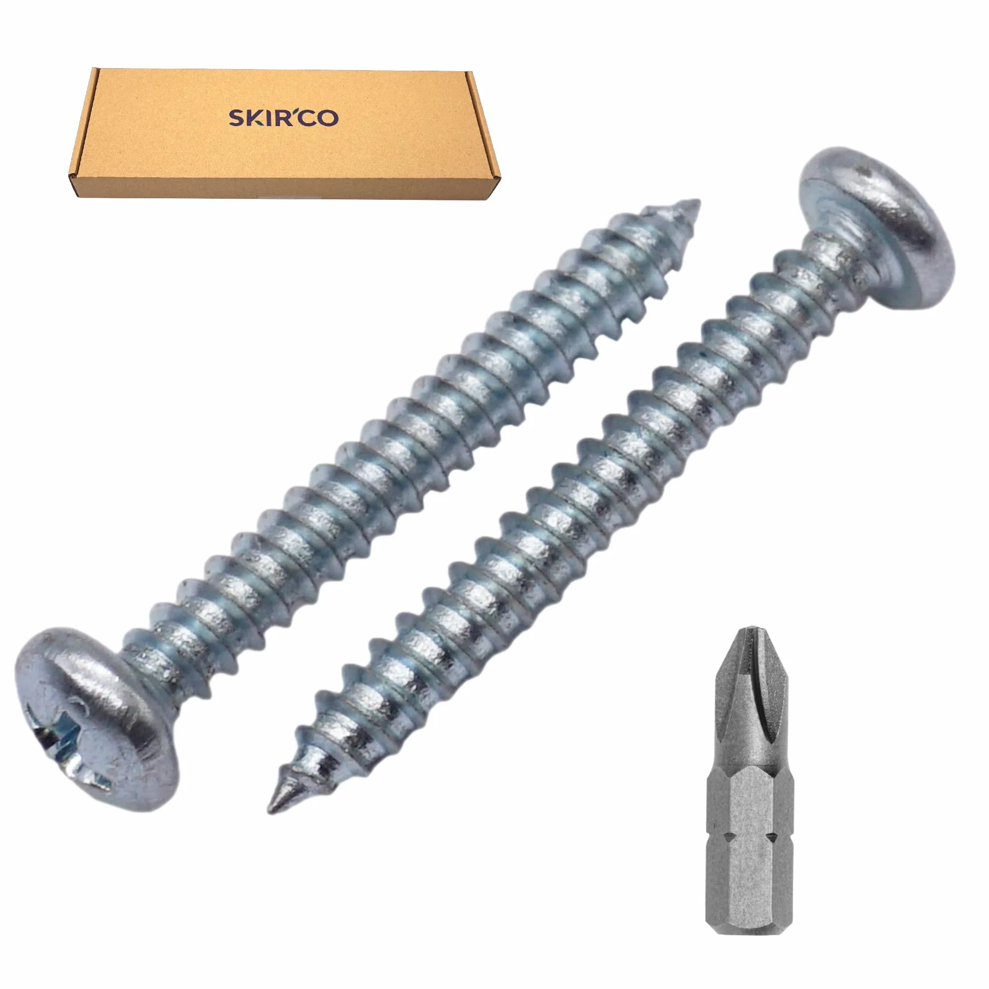Wkręty samogwintujące ze stali ocynkowanej 3,9 x 32 mm DIN 7981 C