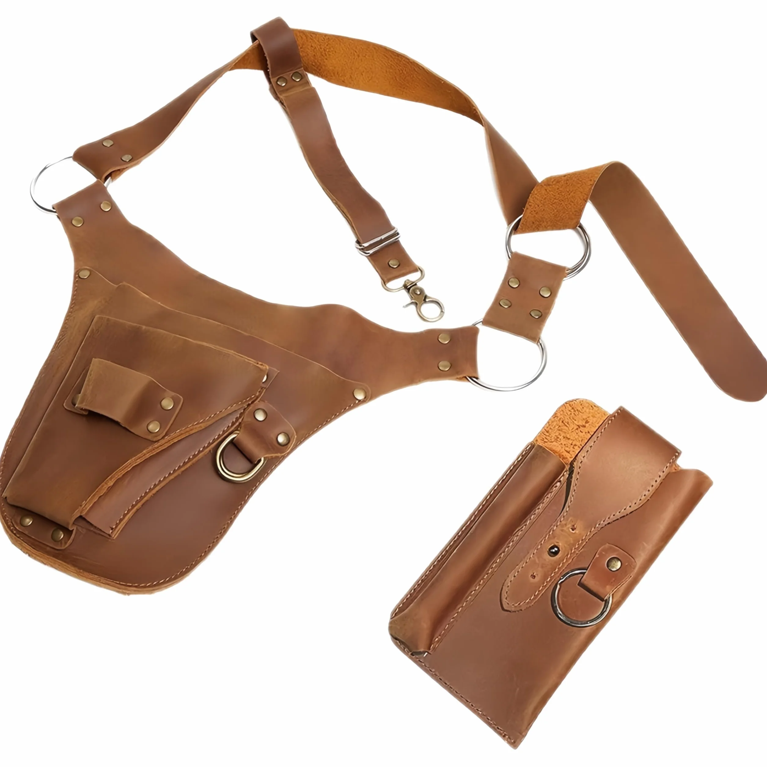 Garden Tool Belt Heavy PU Leather Portable Organizer Multifunctional