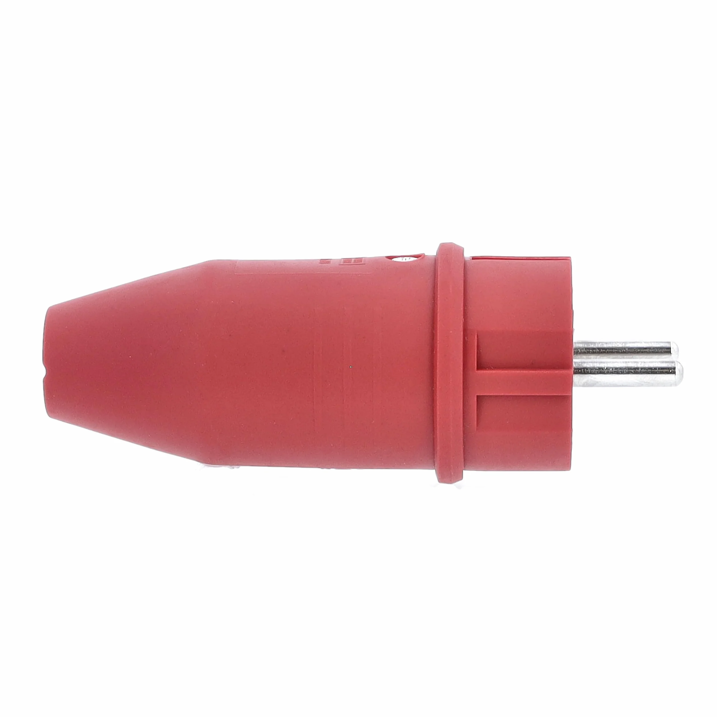 Schwabe Wtyczka z zestykiem ochronnym czerwona 230V 16A IP44 gumowa wtyczka zasilająca do przewodów 2,5 mm²