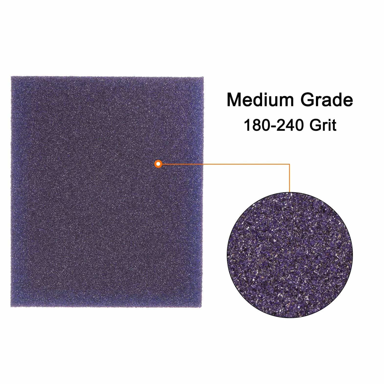 QUARKZMAN gąbka do szlifowania 180-240 ziarnistość 120 x 100 x 12 mm 16 szt.