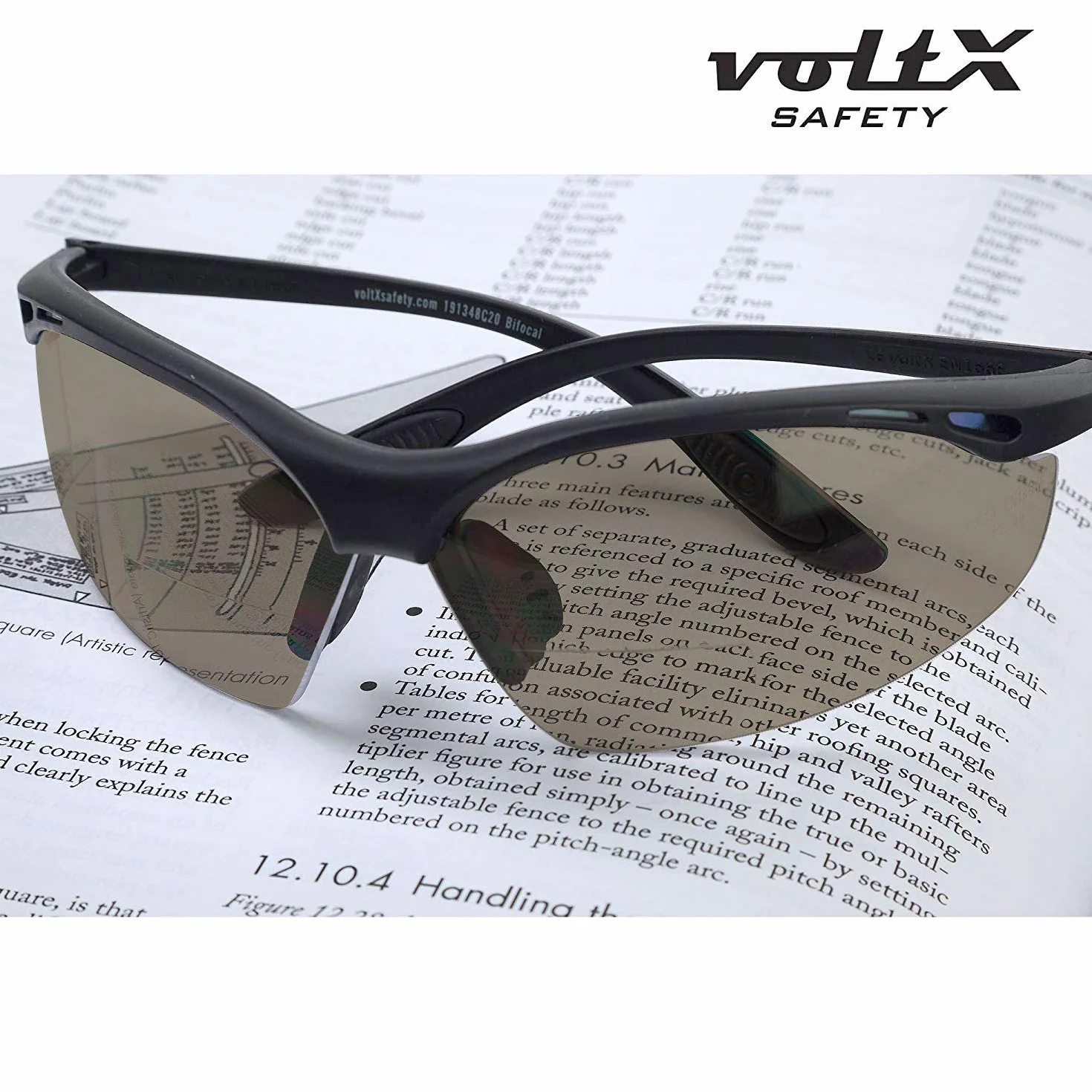 voltX CONSTRUCTOR okulary do czytania BIFOCAL CE EN166F CIEMNE