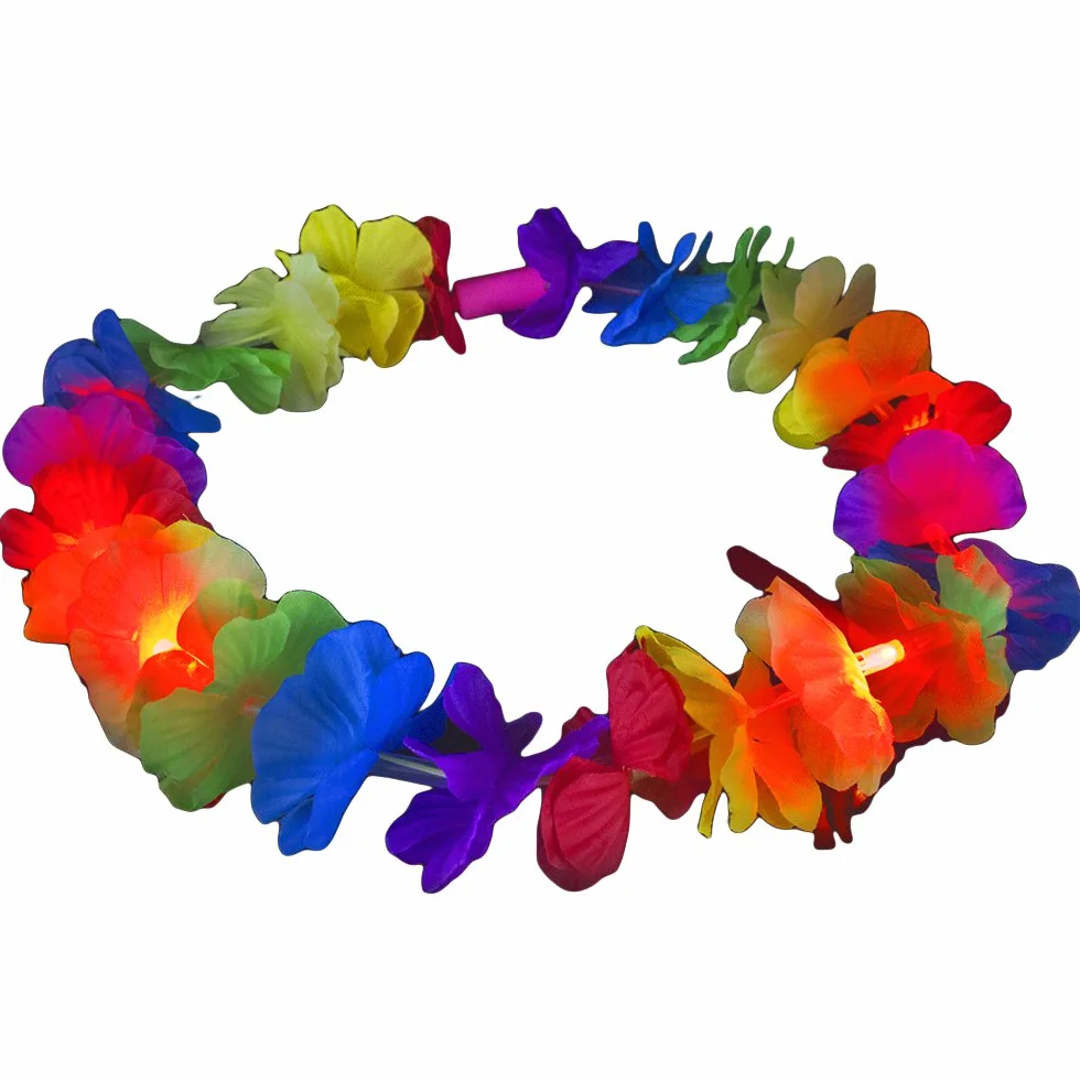 Świecący naszyjnik LED Hawaiian Lei