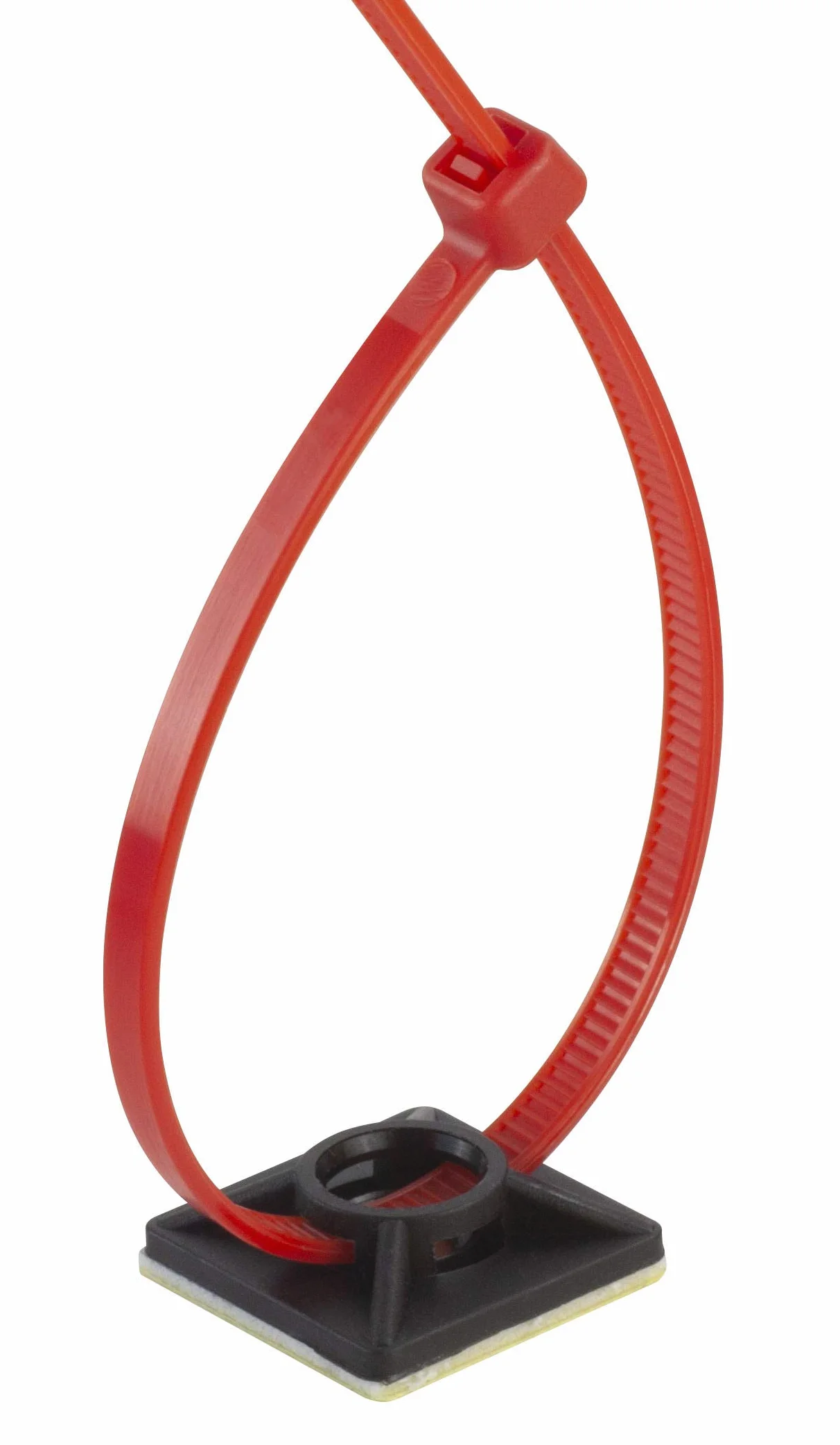 GOCABLETIES Zestaw uchwytów klejących 19 mm x 19 mm Czarny 100 sztuk