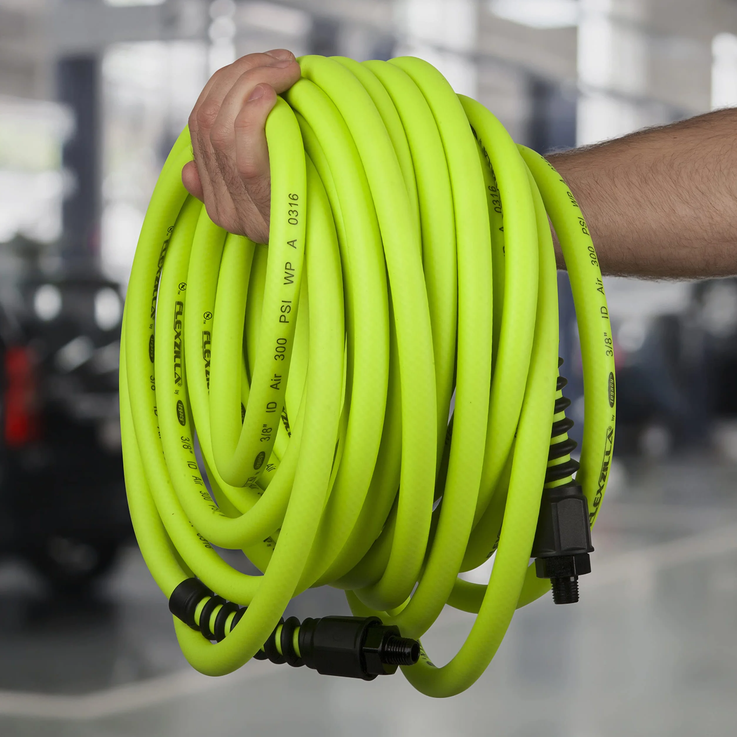 Flexzilla HFZP14100YW2 Pro wąż powietrza 25 cm 1/4 cala MNPT armatury