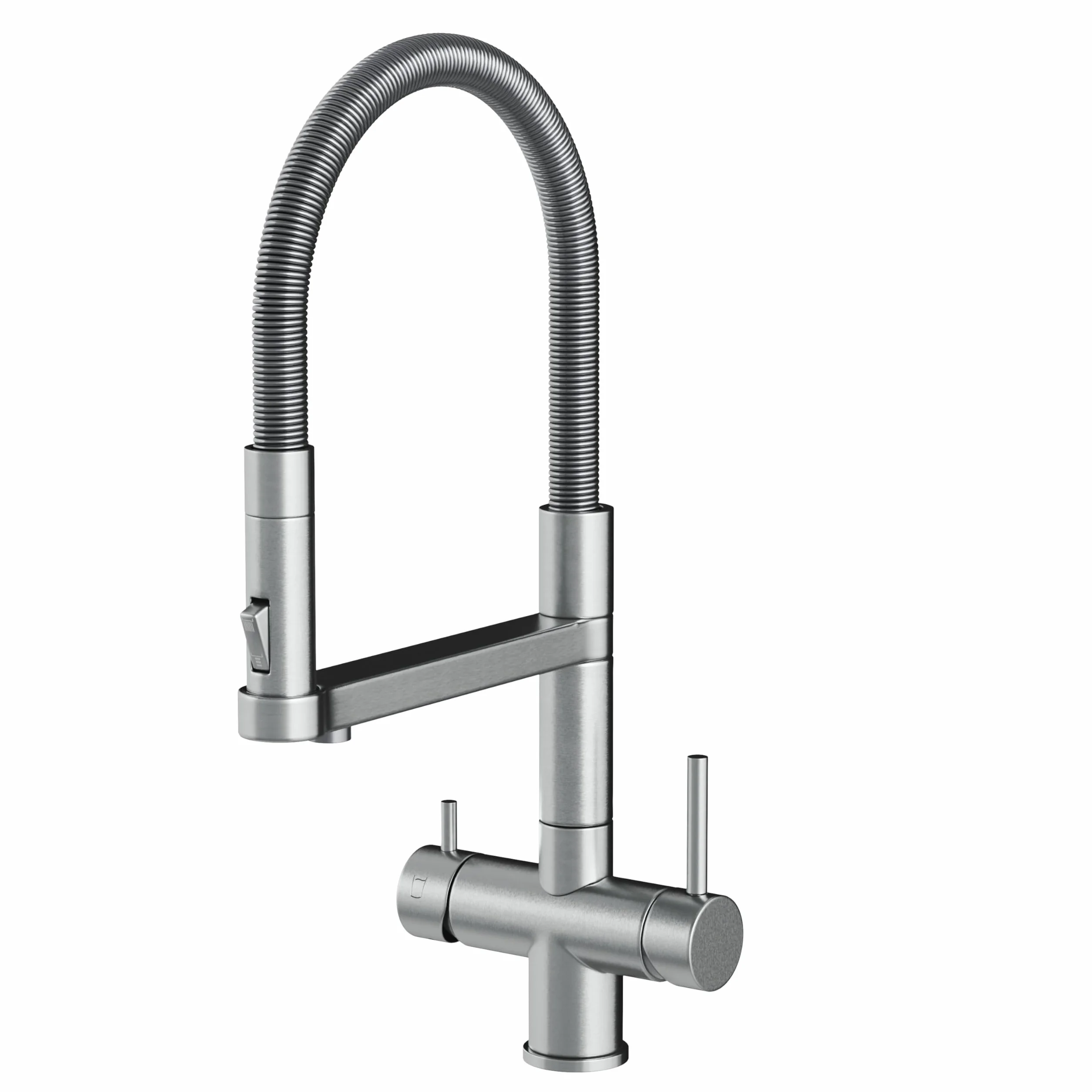 AORA Statement INOX 4-drożny kran ze stali nierdzewnej 304 obracany 360° armatura kuchenna do filtra wody