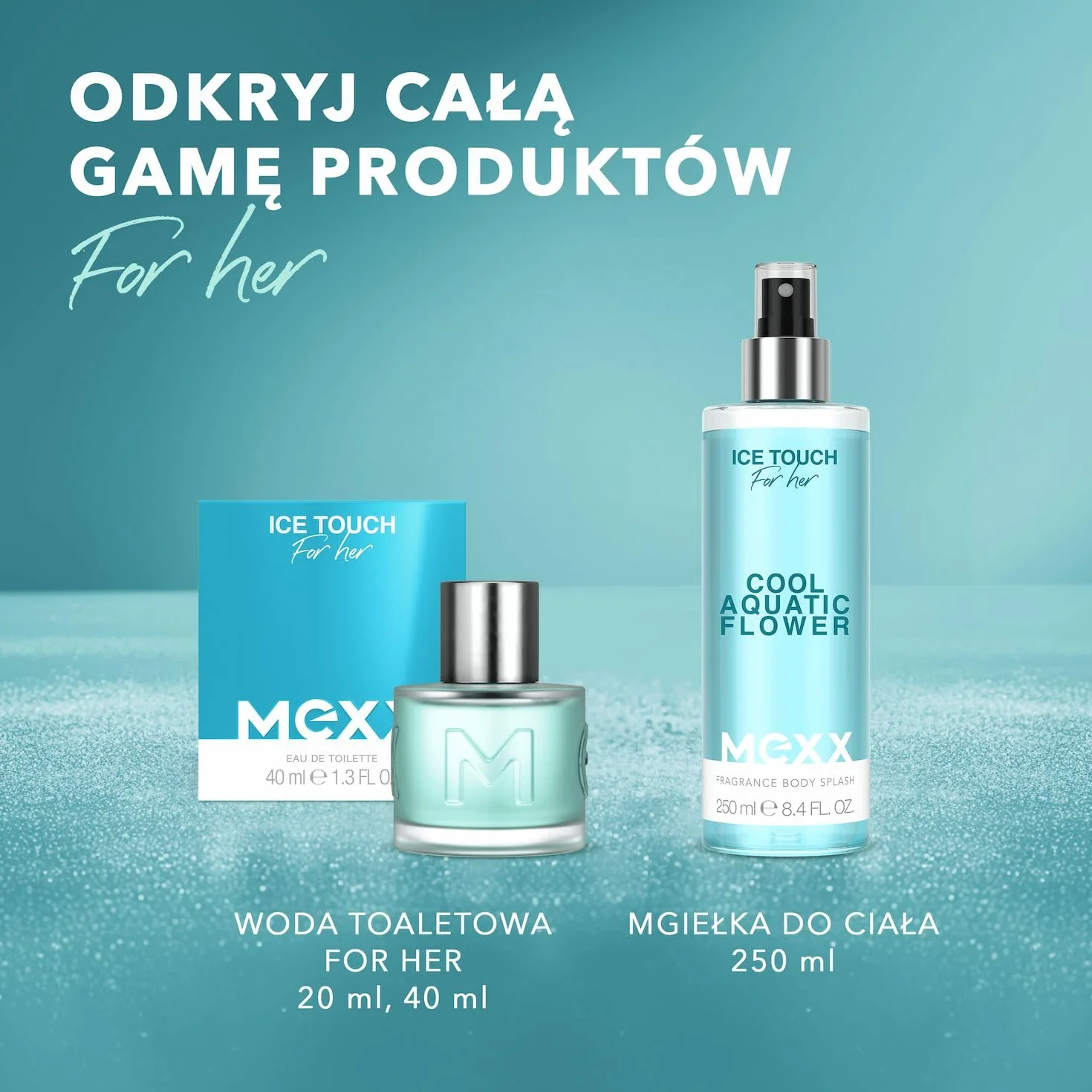 Mexx Ice Touch Woda Toaletowa dla Kobiet, o Świeżym, Kwiatowym Zapachu, 40 ml