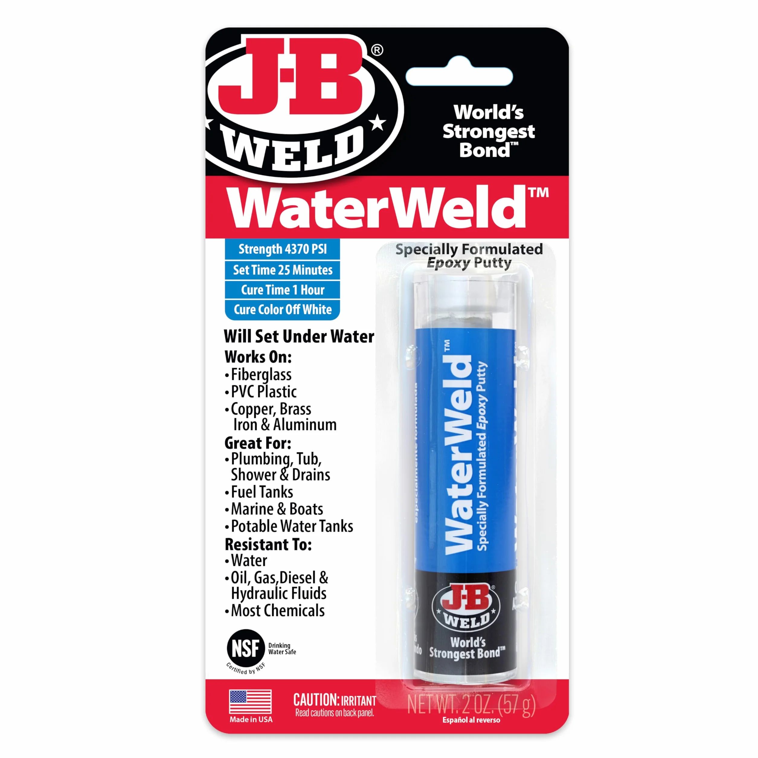 JB Weld Waterweld Klej pod wodą 57 ml