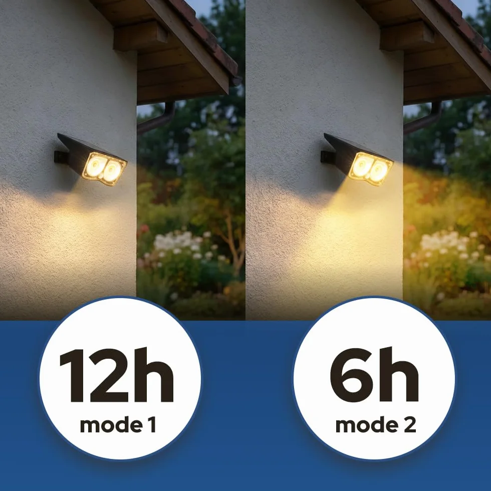 Horoz Electric Reflektor Solarny LED Ogrodowy 3W OZMO 2w1 z Czujnikiem Ruchu PIR, IP44, 50-200lm