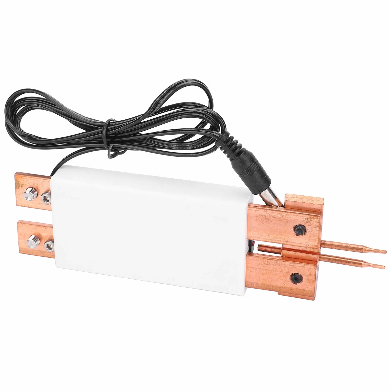 Ręczna zgrzewarka punktowa DC4-12V biała zintegrowana DIY automatyczny spust