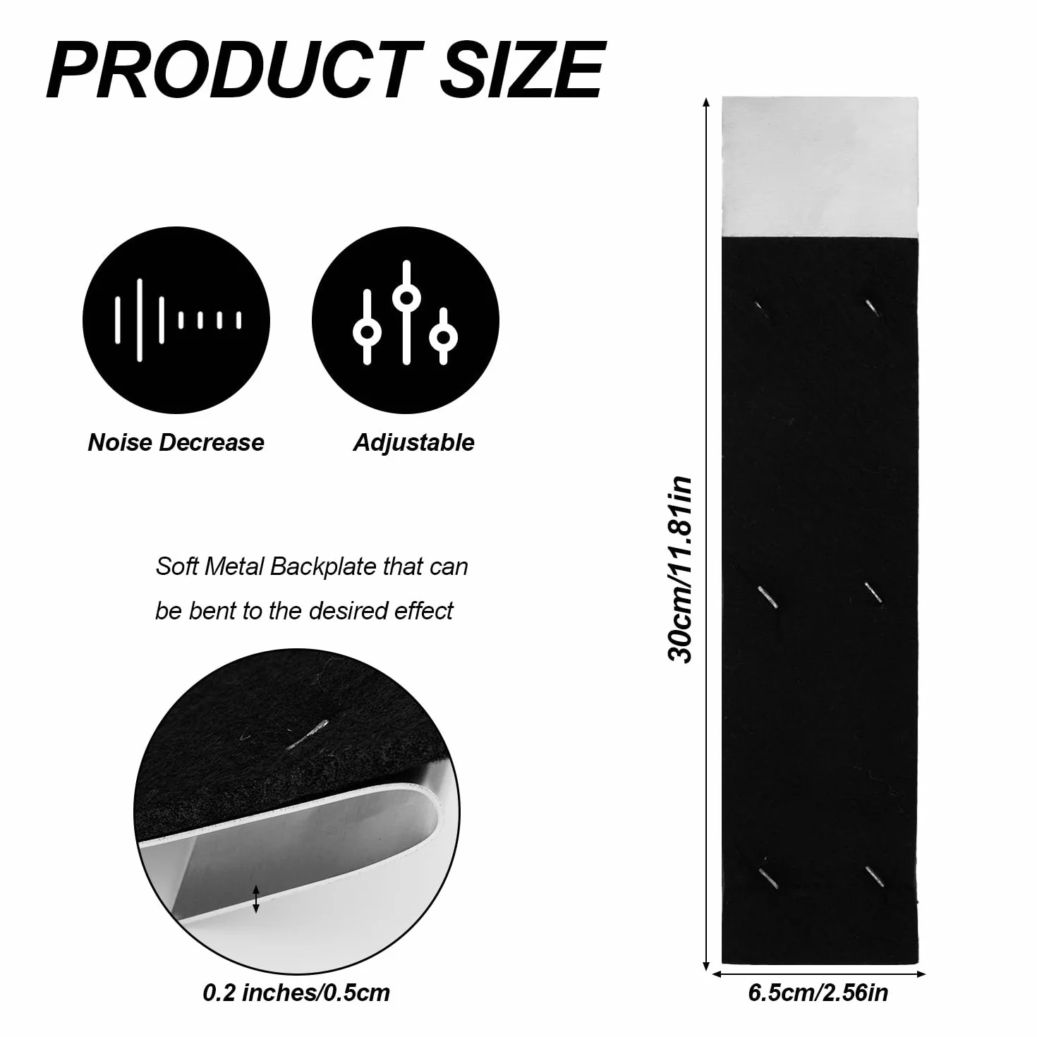 Tłumik Hałasu Rynny 6,5cm Aluminiowy Regulowany do Rury Spustowej