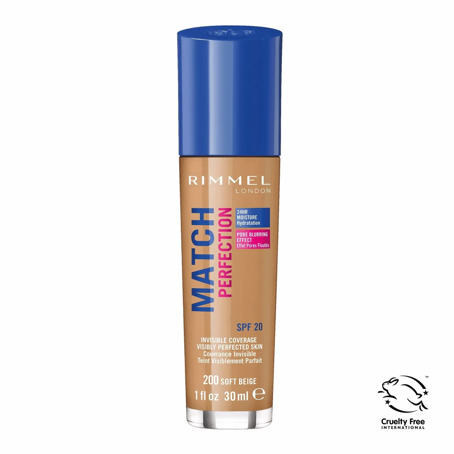 Rimmel Match Perfection Podkład do Twarzy, 200 Soft Beige, 30 ml