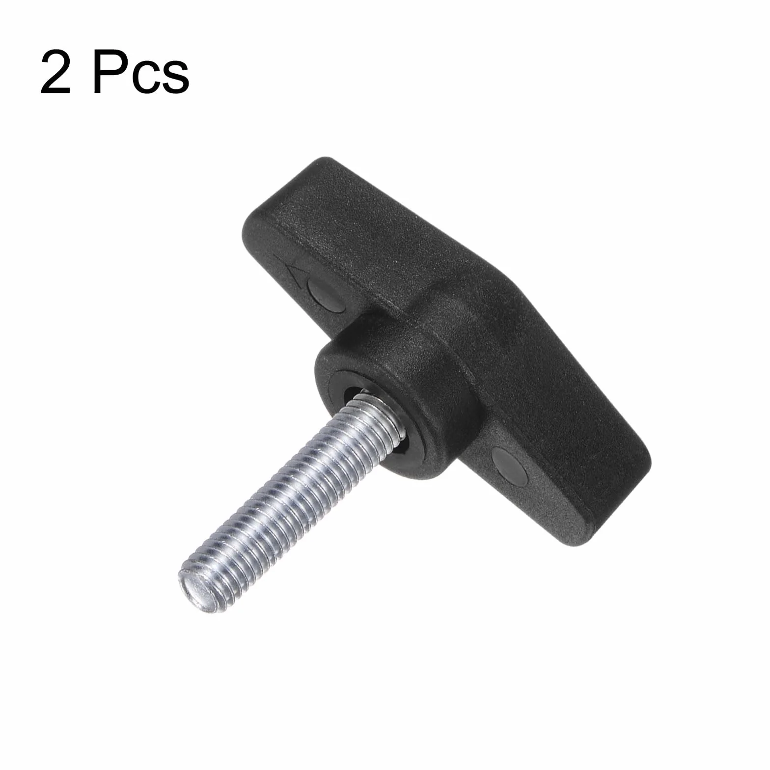 Śruby radełkowane z gałkami skrzydłowymi T M8 x 30 mm stal węglowa 55 mm śruba zaciskowa