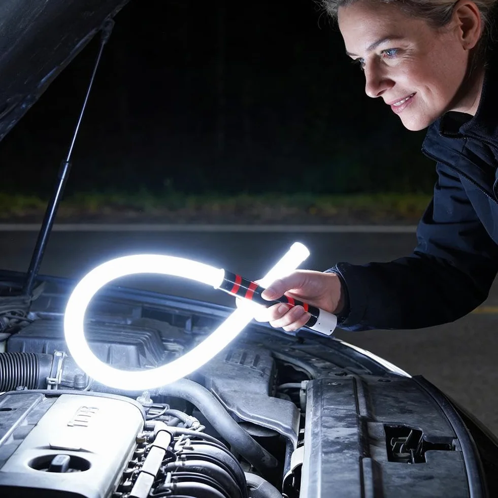 Elastyczna latarka LED Stick ładowalna lampa robocza z magnetyczną podstawą