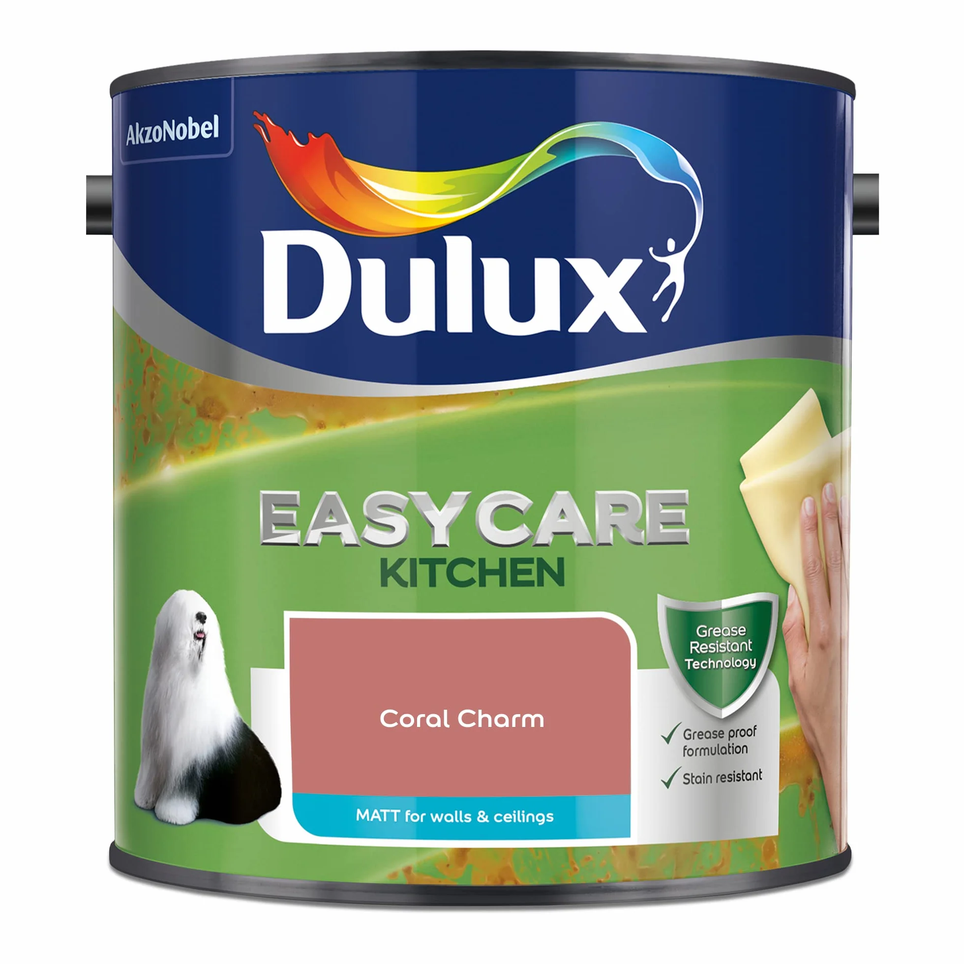 Dulux Easycare kuchenna matowa farba emulsyjna, koralowa zawieszka 2,5 l