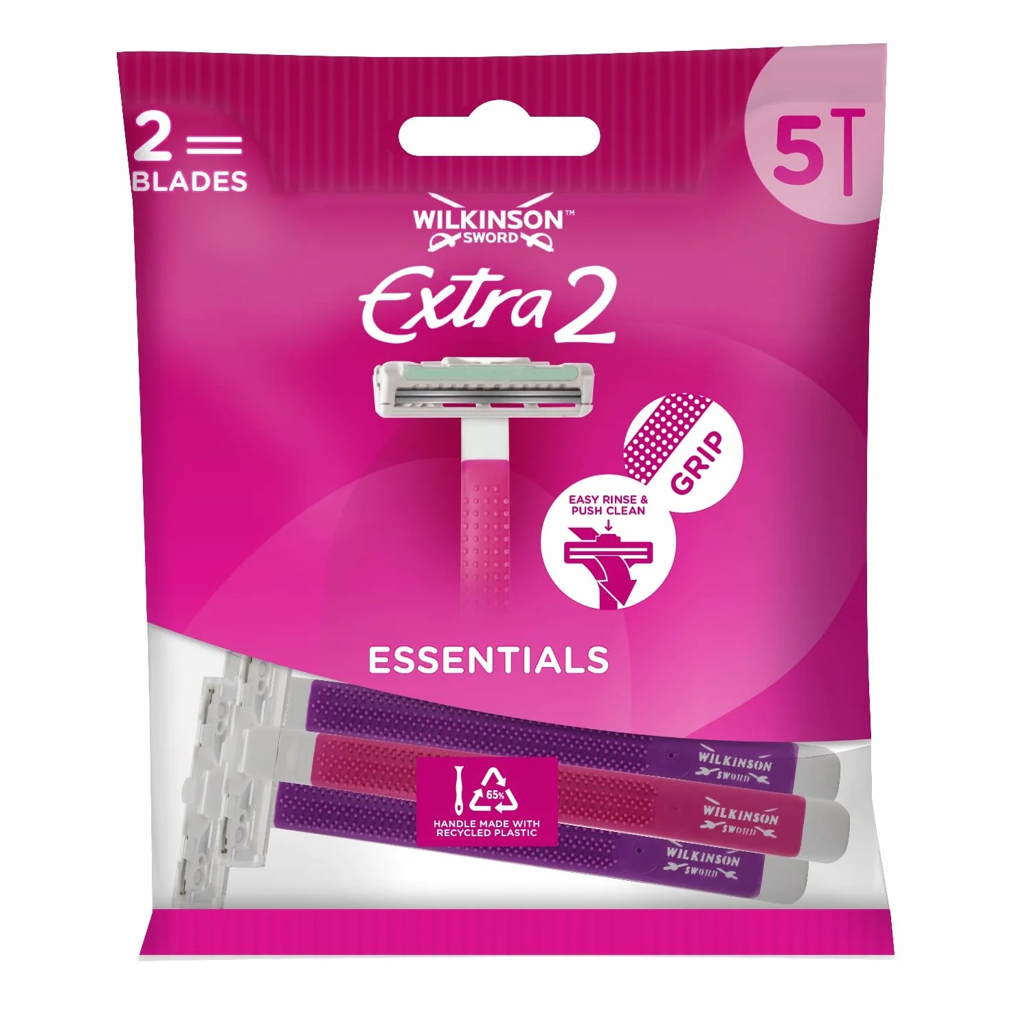 Wilkinson Sword Extra 2 Beauty jednorazowa golarka damska, 5 szt., 2 sztuki
