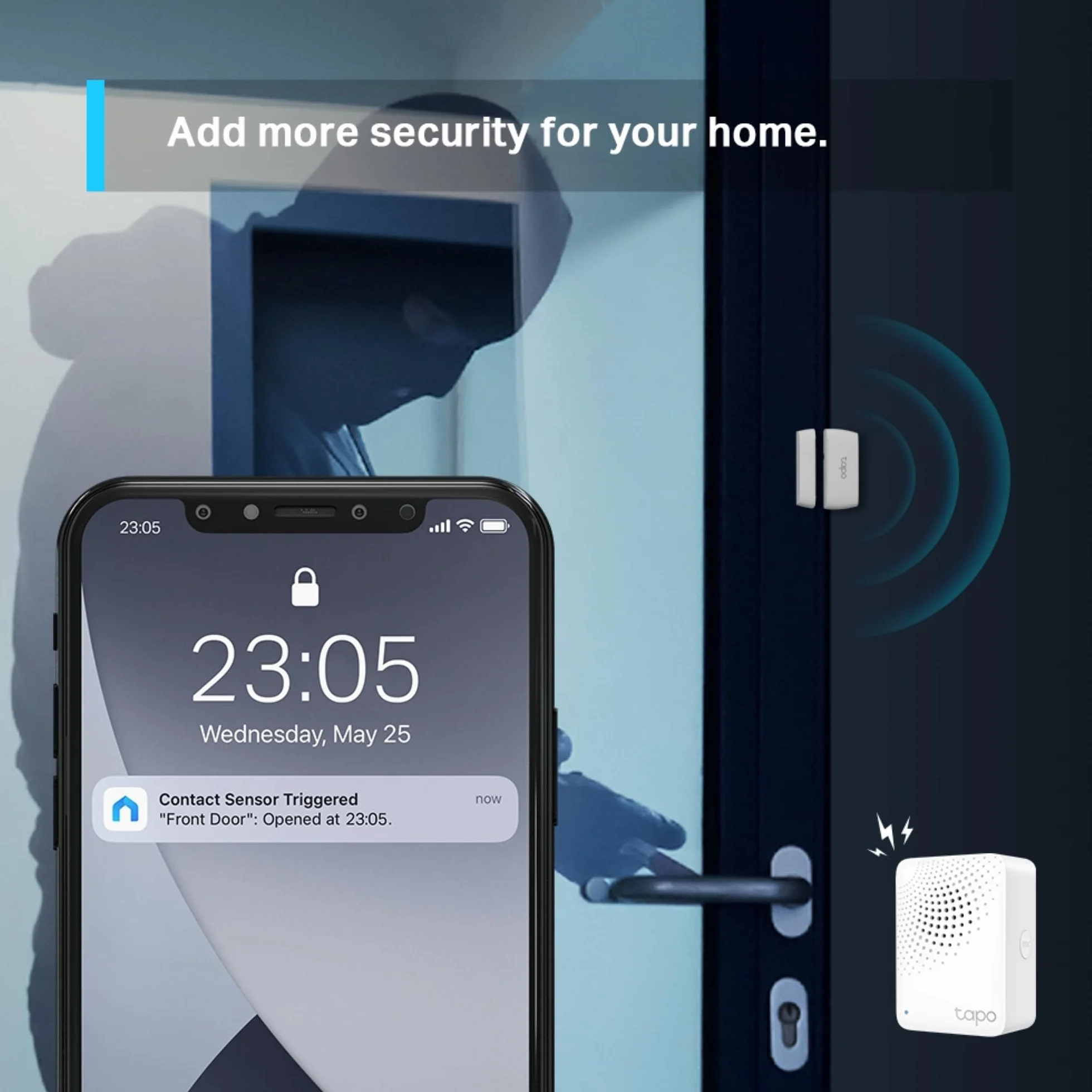 TP-Link Tapo T110 Inteligentny czujnik otwarcia drzwi i okien bezprzewodowy