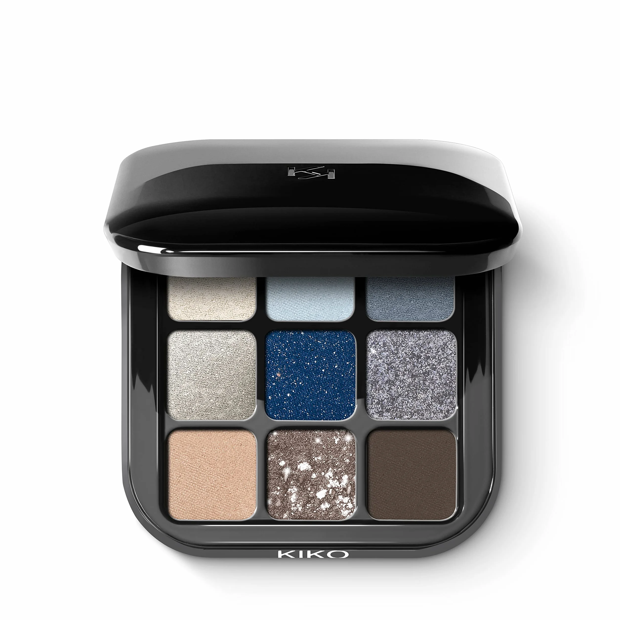 KIKO Milano Glamour Multi Finish Eyeshadow Palette 05 Paleta 9 Cieni do Powiek, o Różnym Wykończeniu